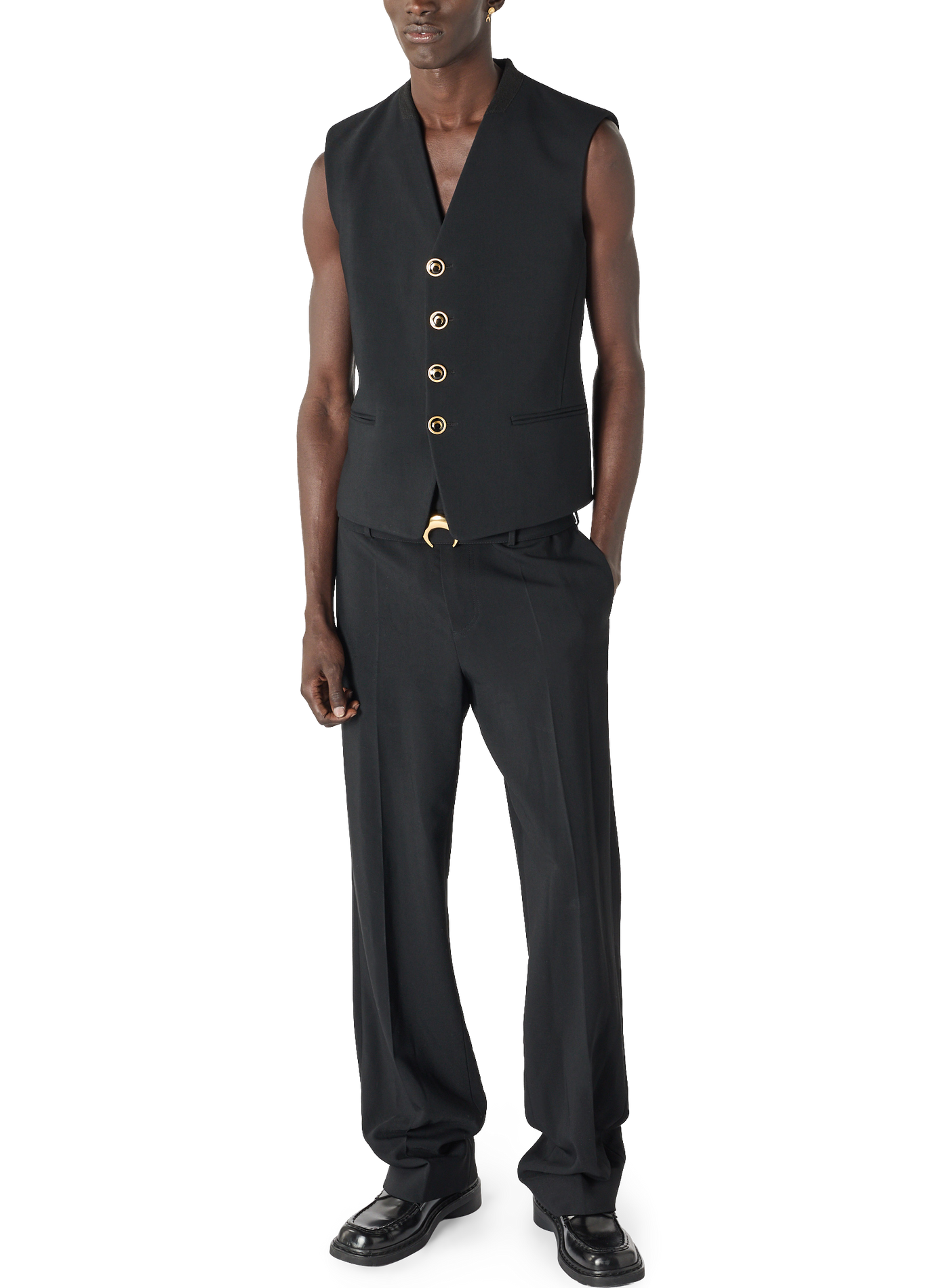 Veste tailleur sans manches | Noir MARINE SERRE Homme