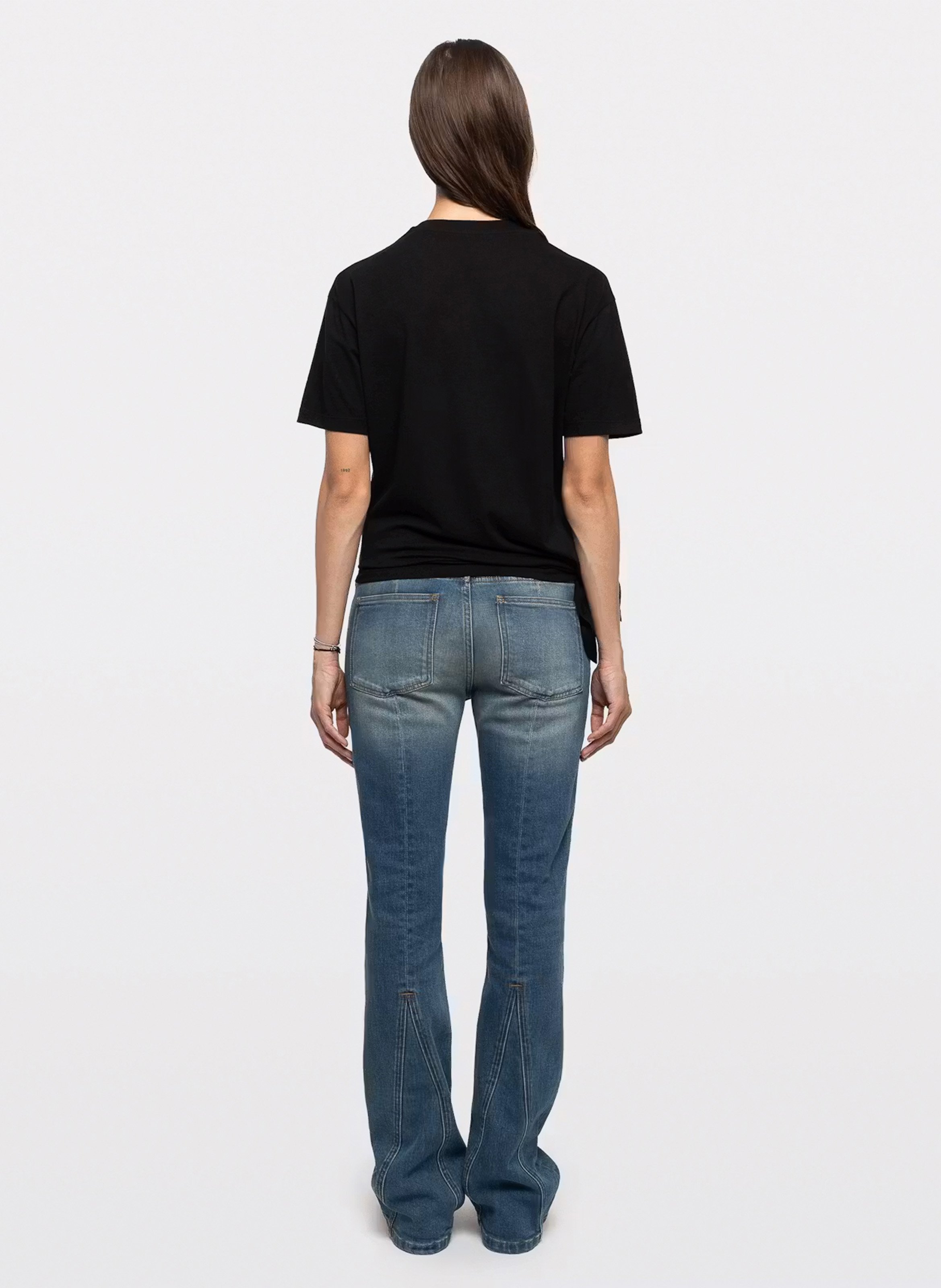 Tee-shirt col rond en coton edda ZADIG&VOLTAIRE Noir
