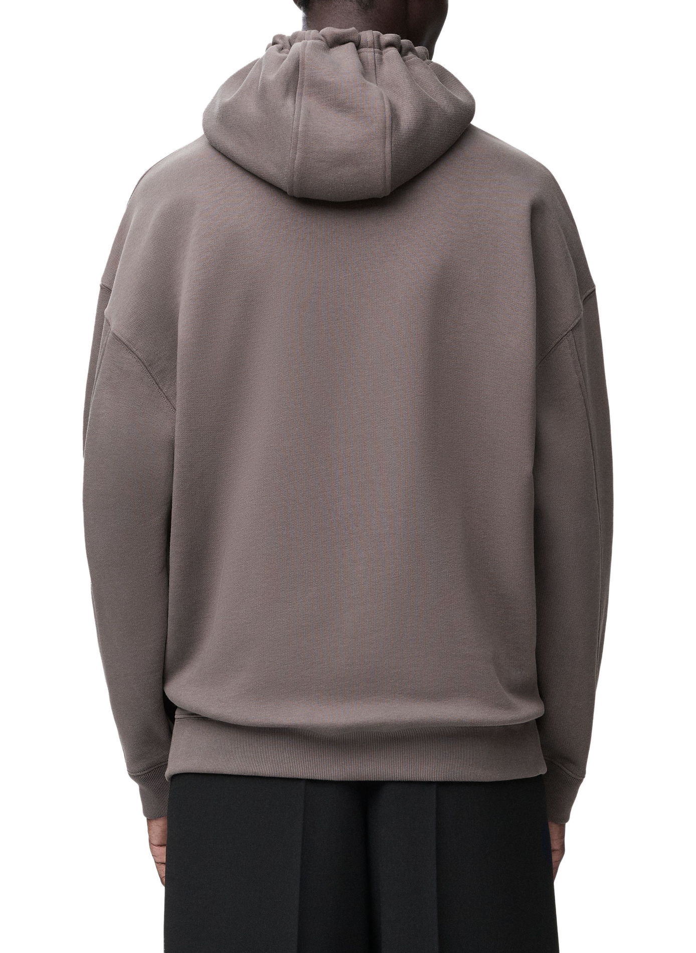 Kapuzen-Sweatshirt aus Baumwolle mit Reißverschluss LOEWE Grau