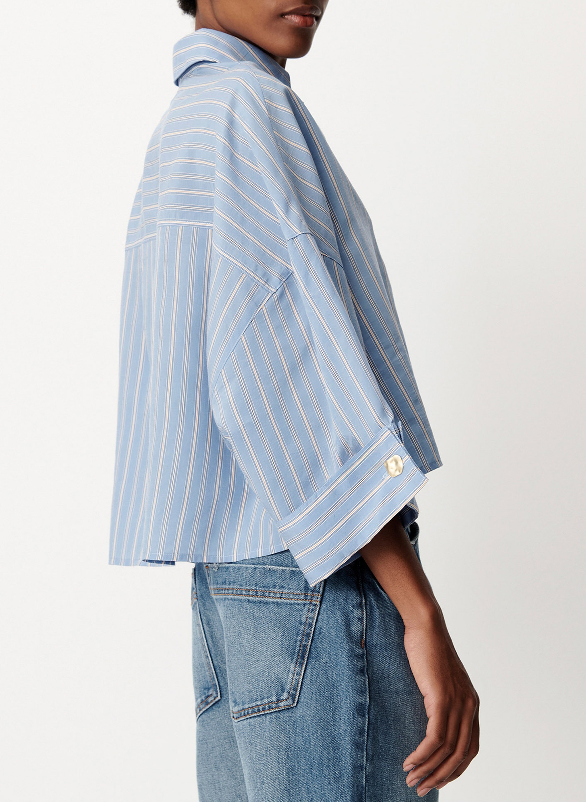 Chemise ample à rayures rythmia SESSUN Bleu