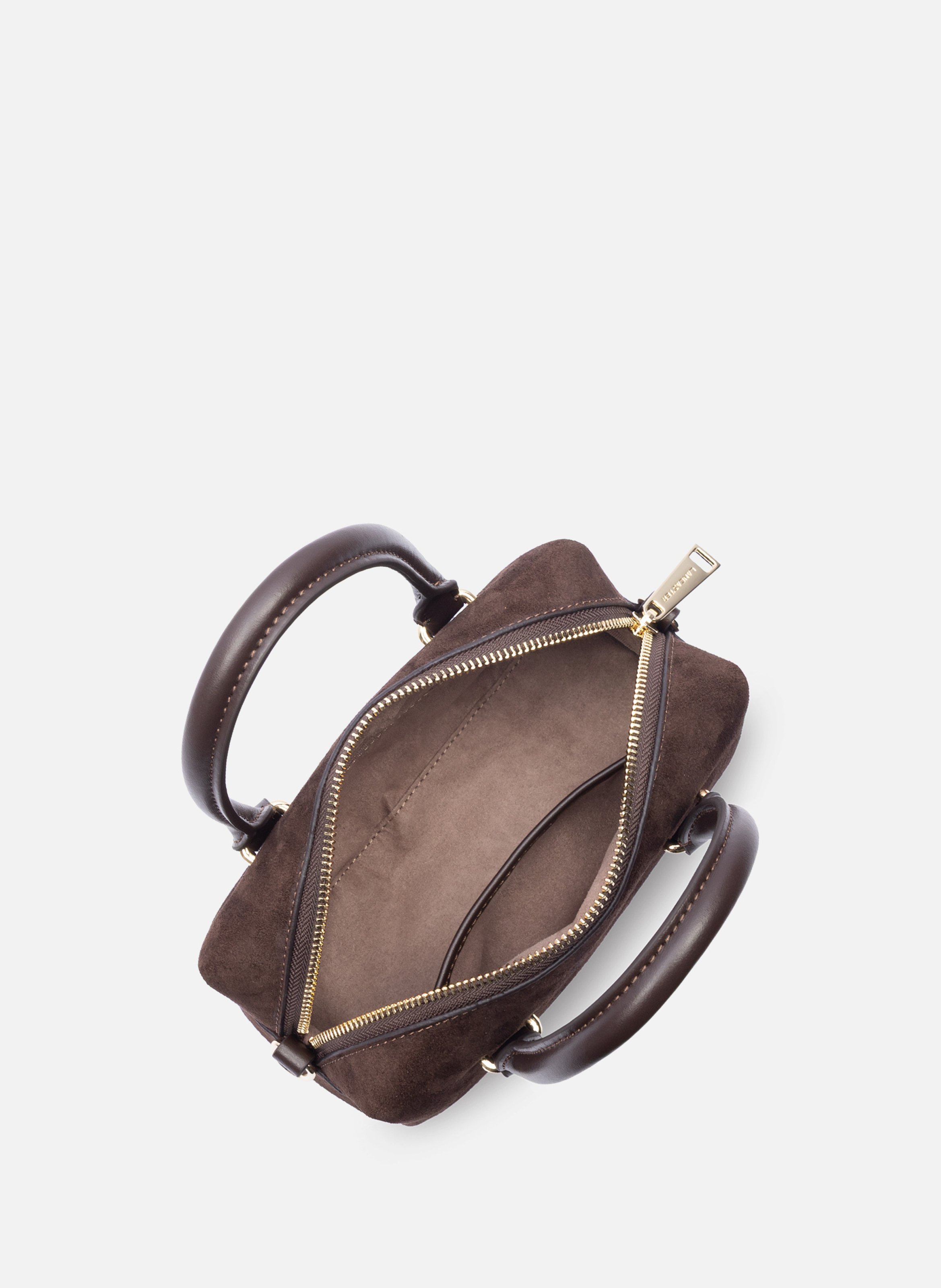 Handtas - suède kubus LANCASTER Bruin