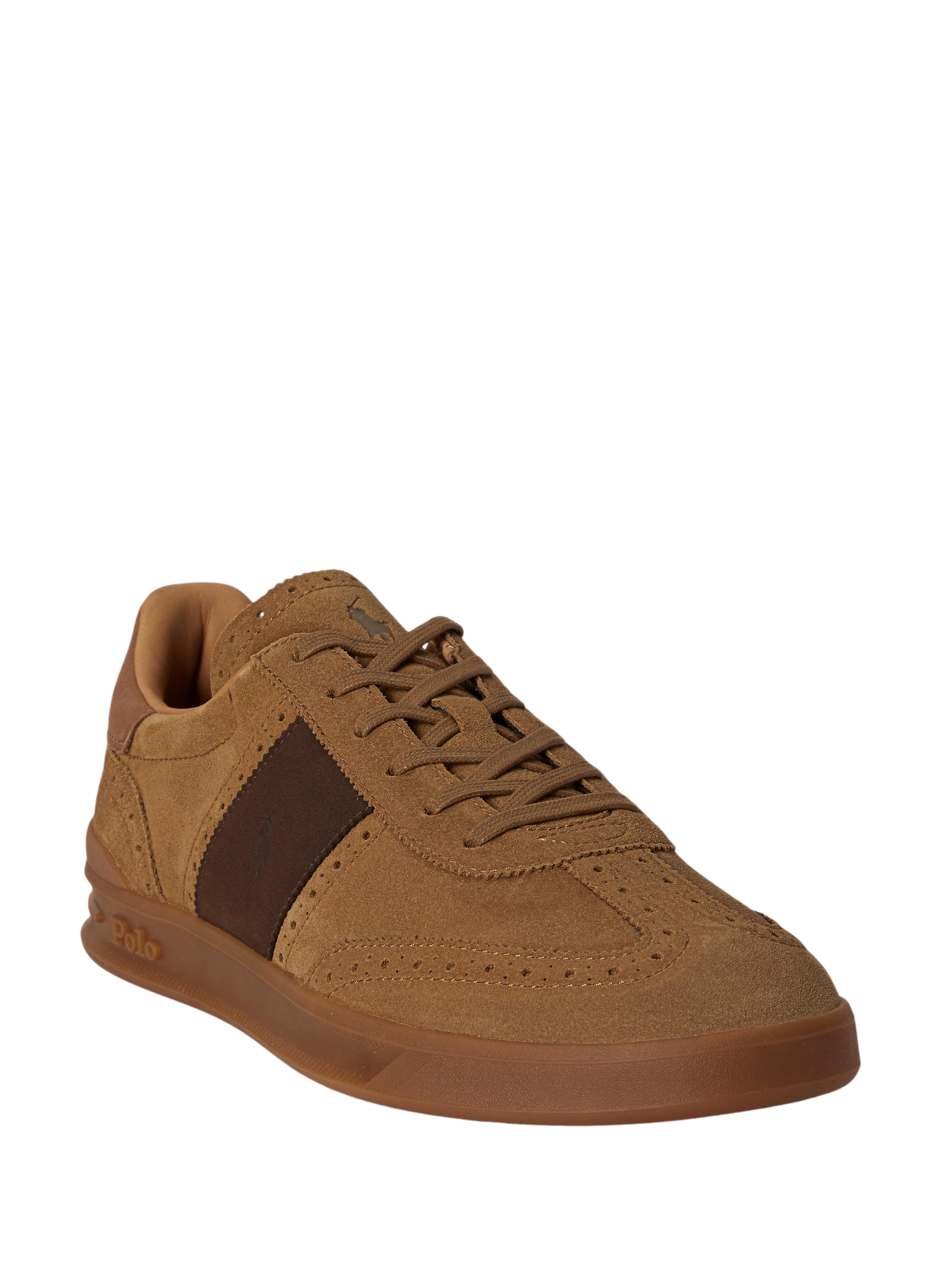 Sneaker mit Schnürung aus Leder POLO RALPH LAUREN Braun