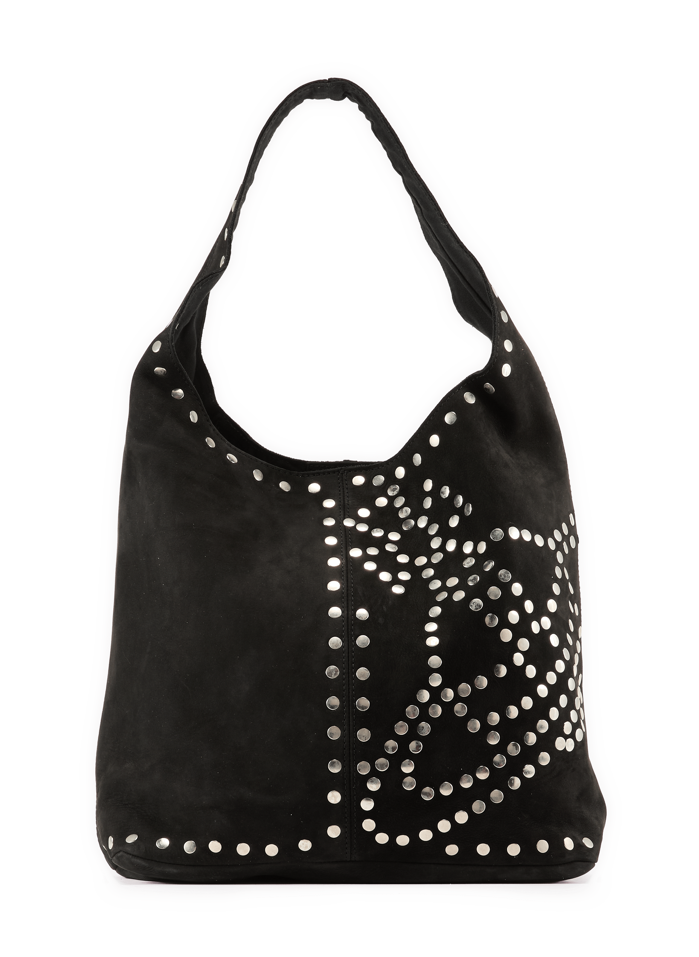 Studded Leder-Totebag VIVIENNE WESTWOOD Schwarz