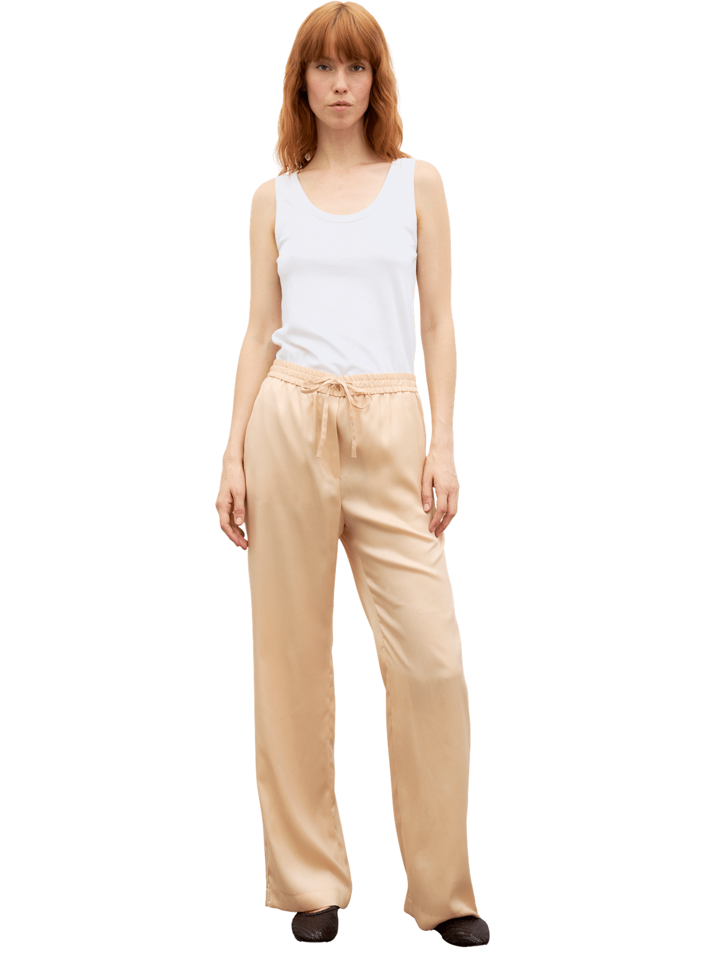 Pantalon satiné - bahyra GERARD DAREL Beige
