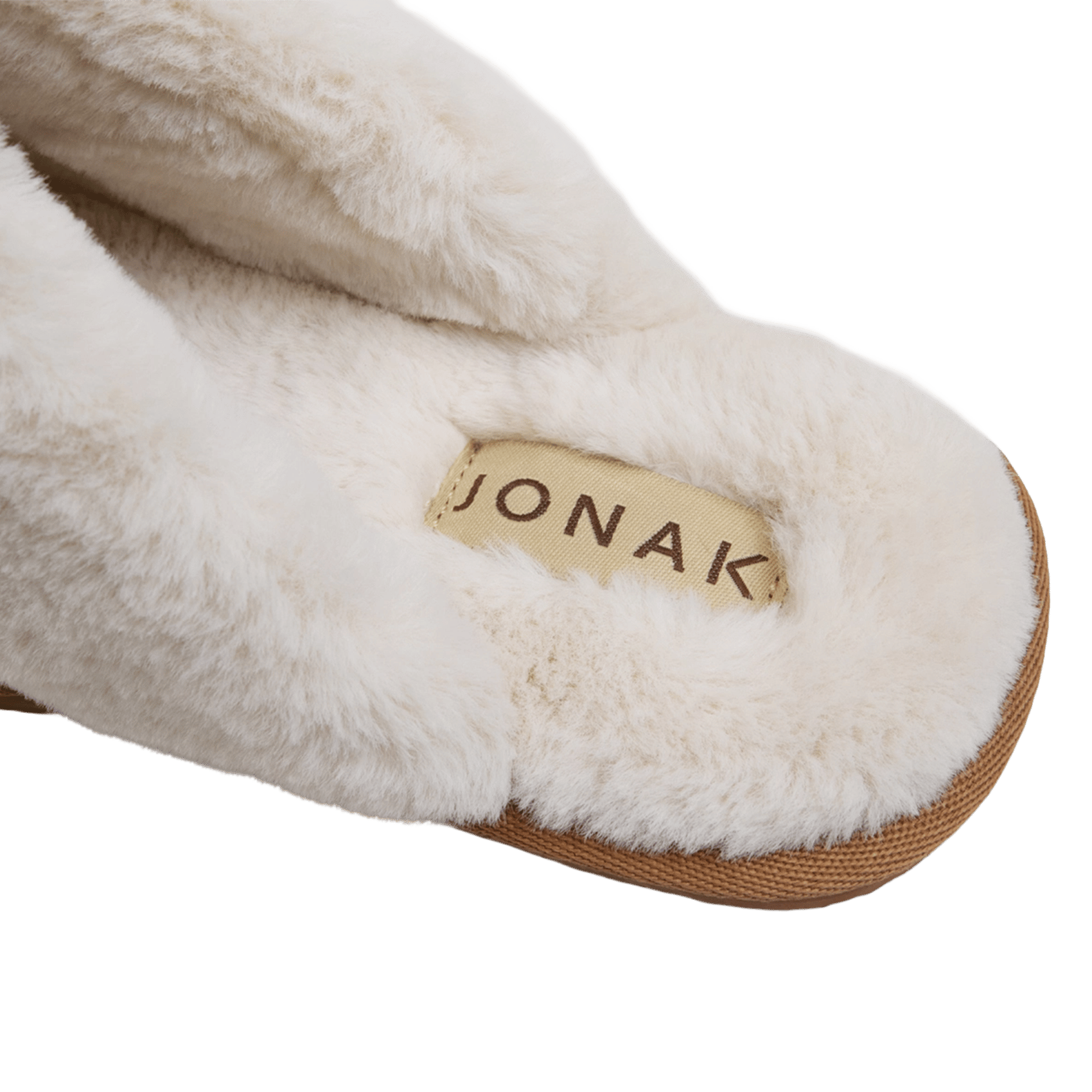Chaussons plats en cuir mélangé junior JONAK Marron
