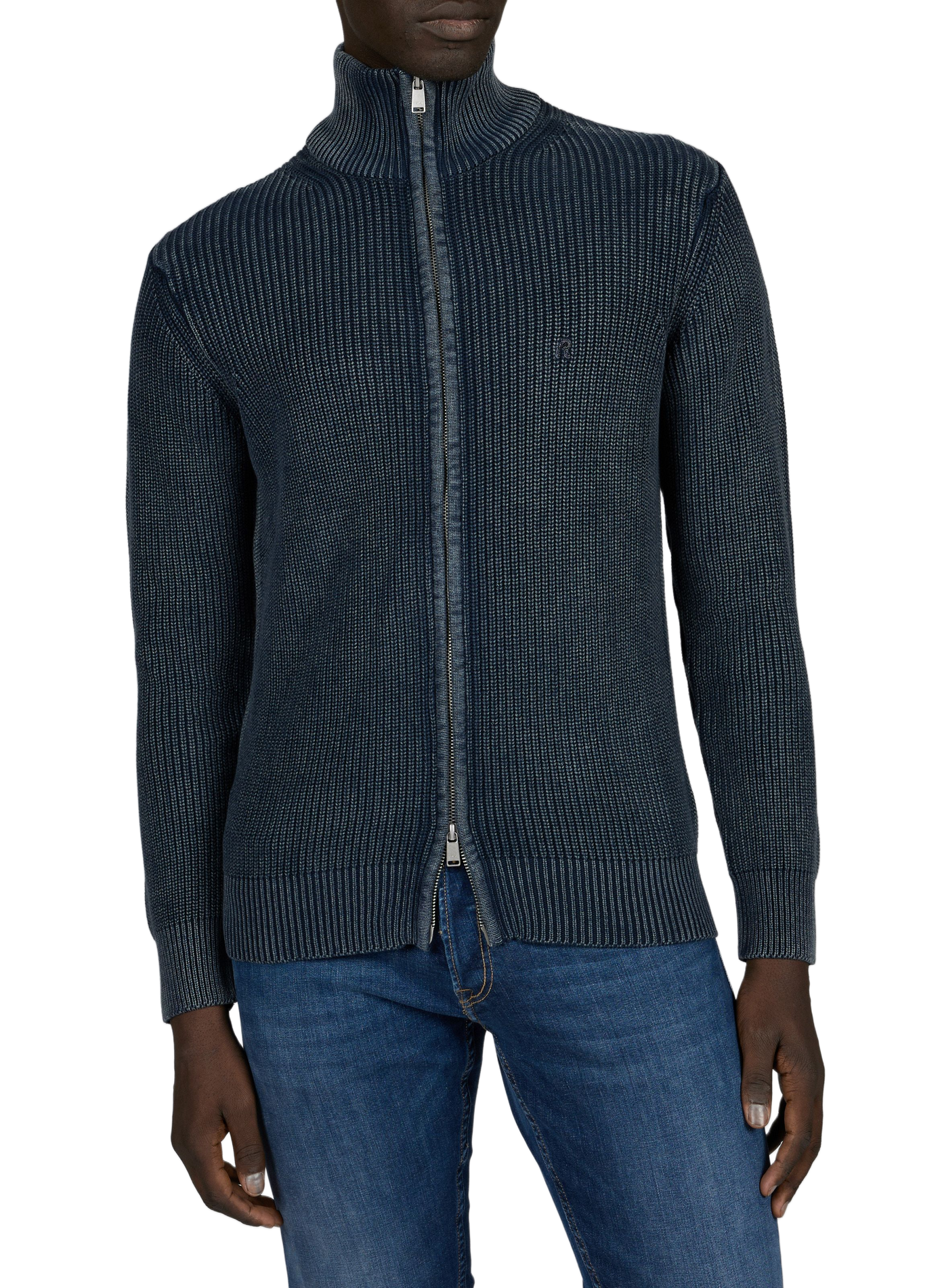 Straight cotton vest REPLAY Blue