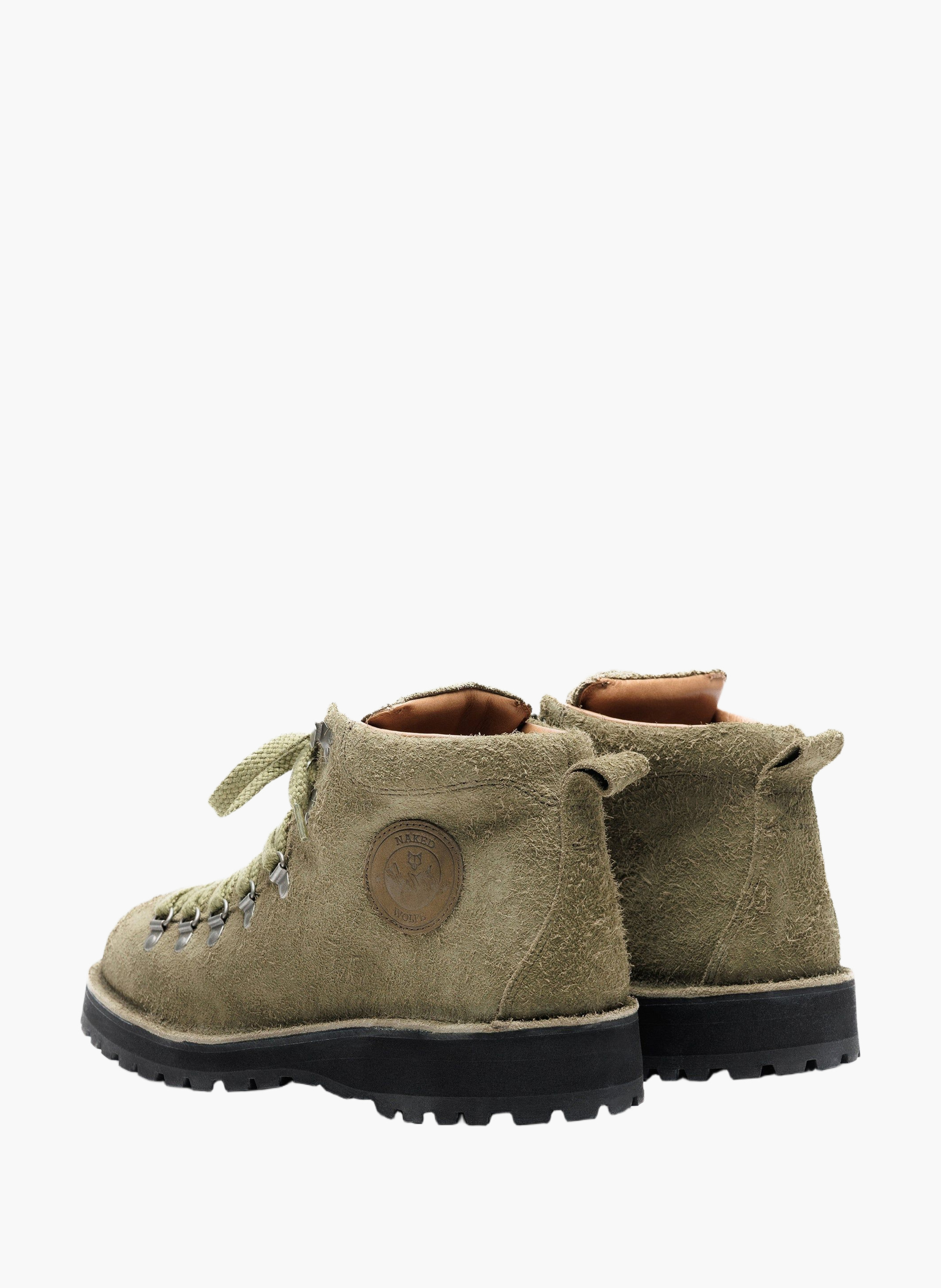 Bottines arctic en daim NAKED WOLFE Kaki