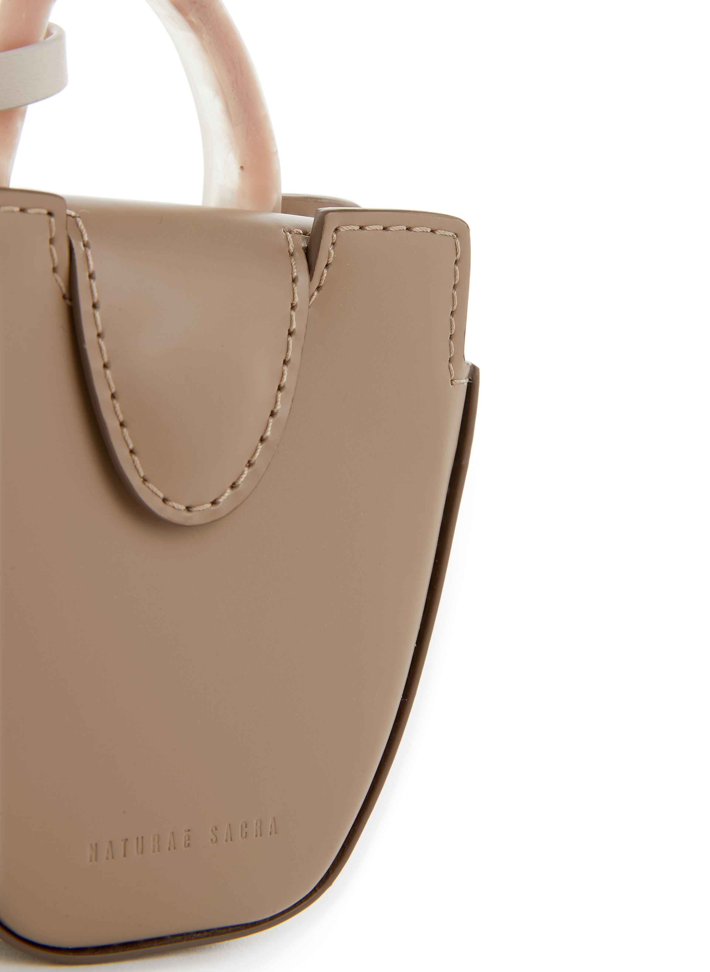 Ourea mini leather bag Brown