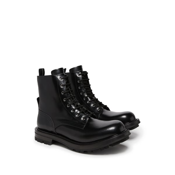 Bottines de travail en cuir de veau