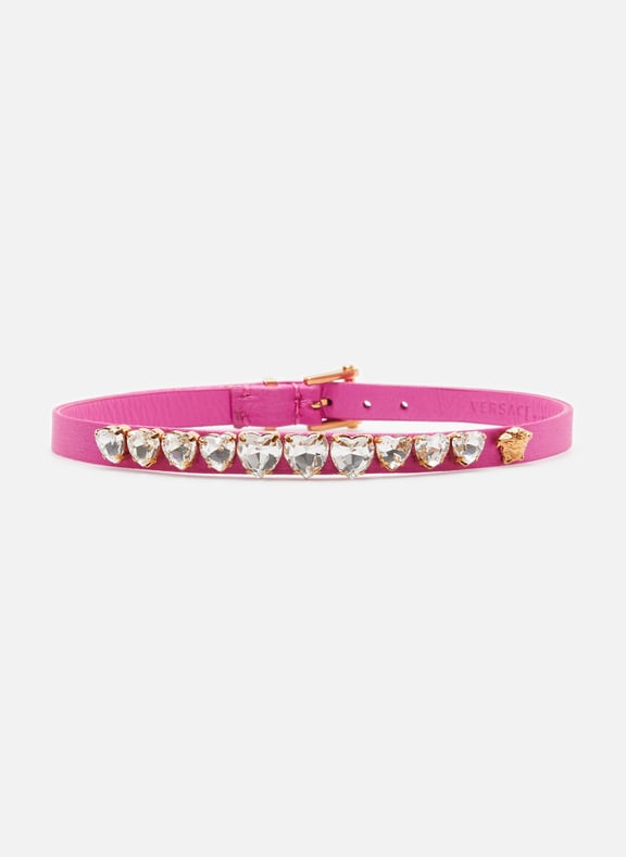 Pink online satin choker