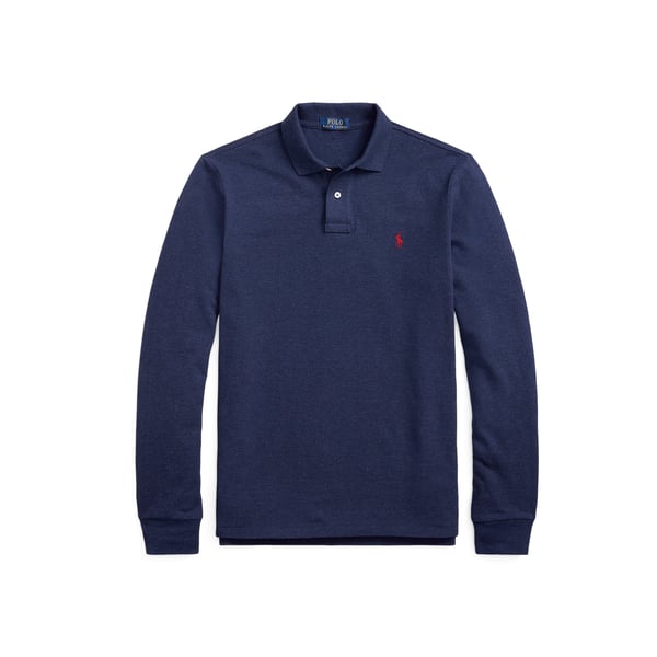 Polo manches longues en coton