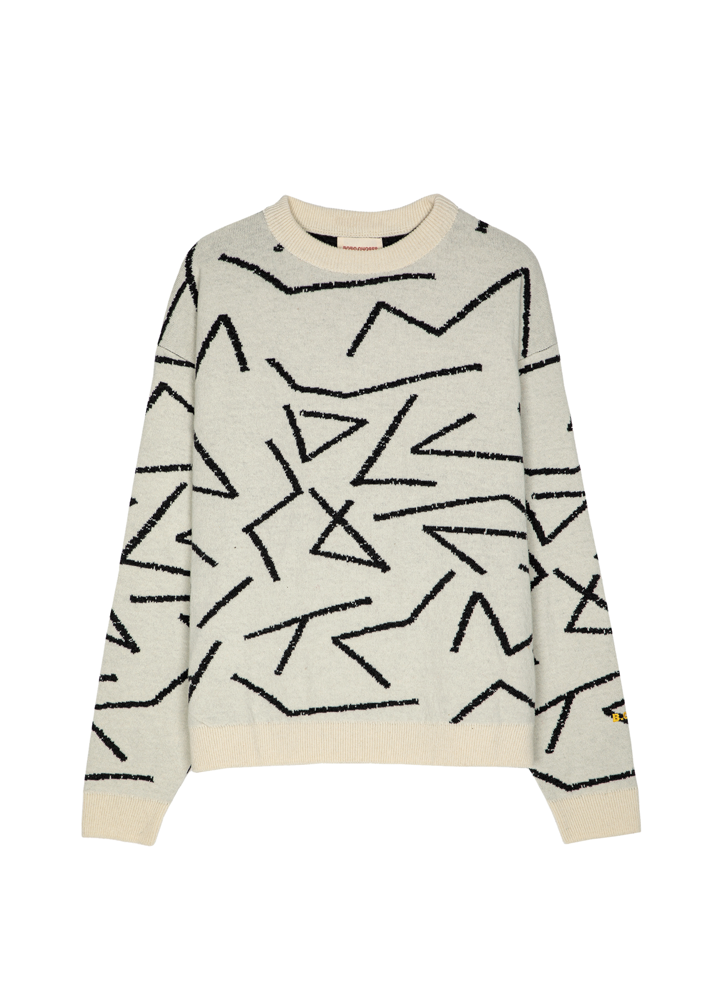 Pull à motif en laine