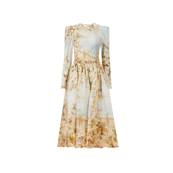 Robe midi Lyrical en organza de soie