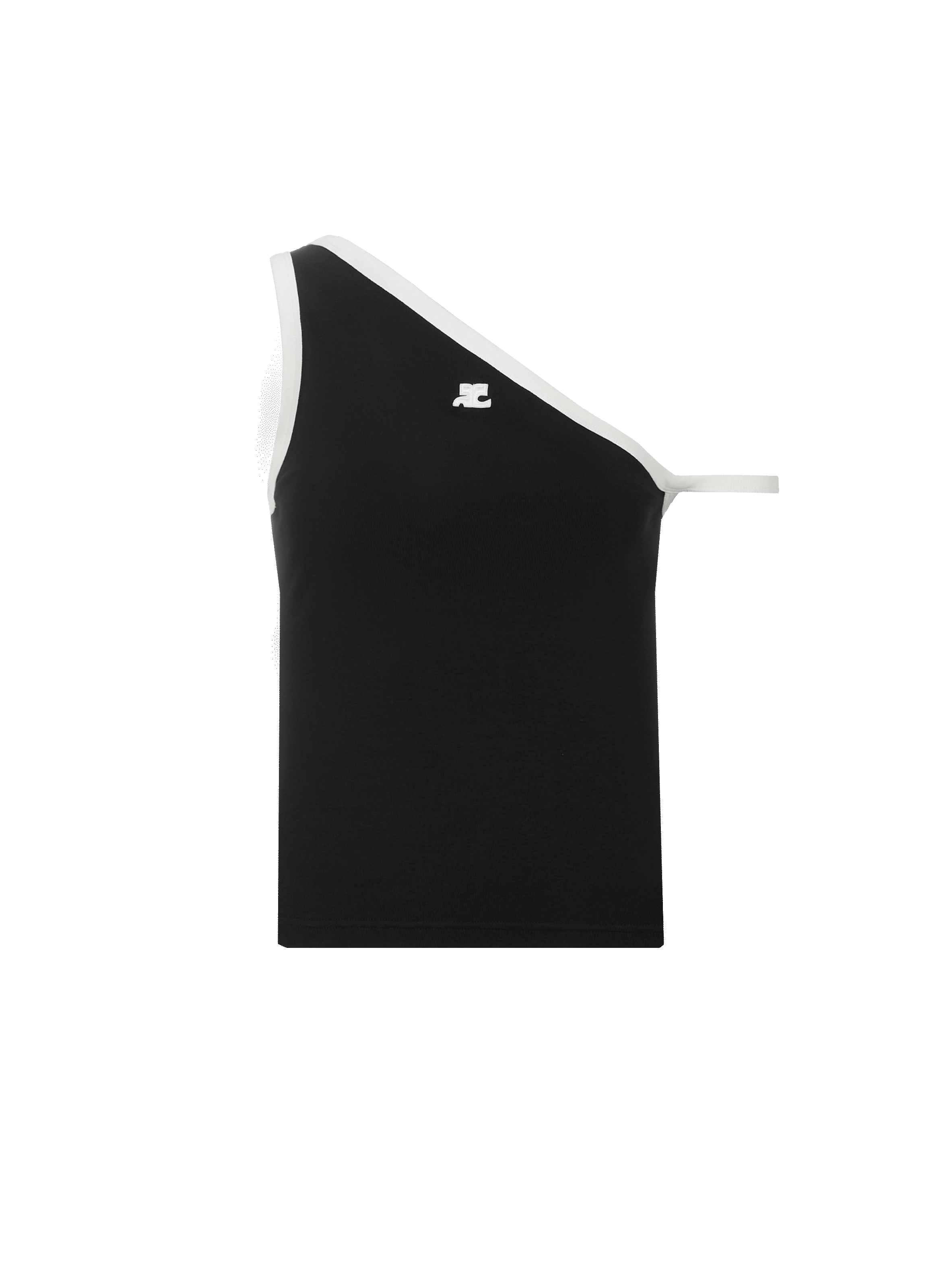 Top à bretelles asymétrique