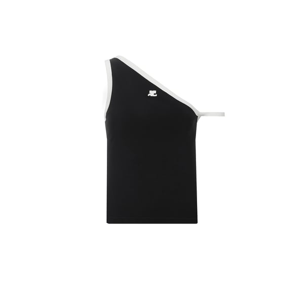 Top à bretelles asymétrique