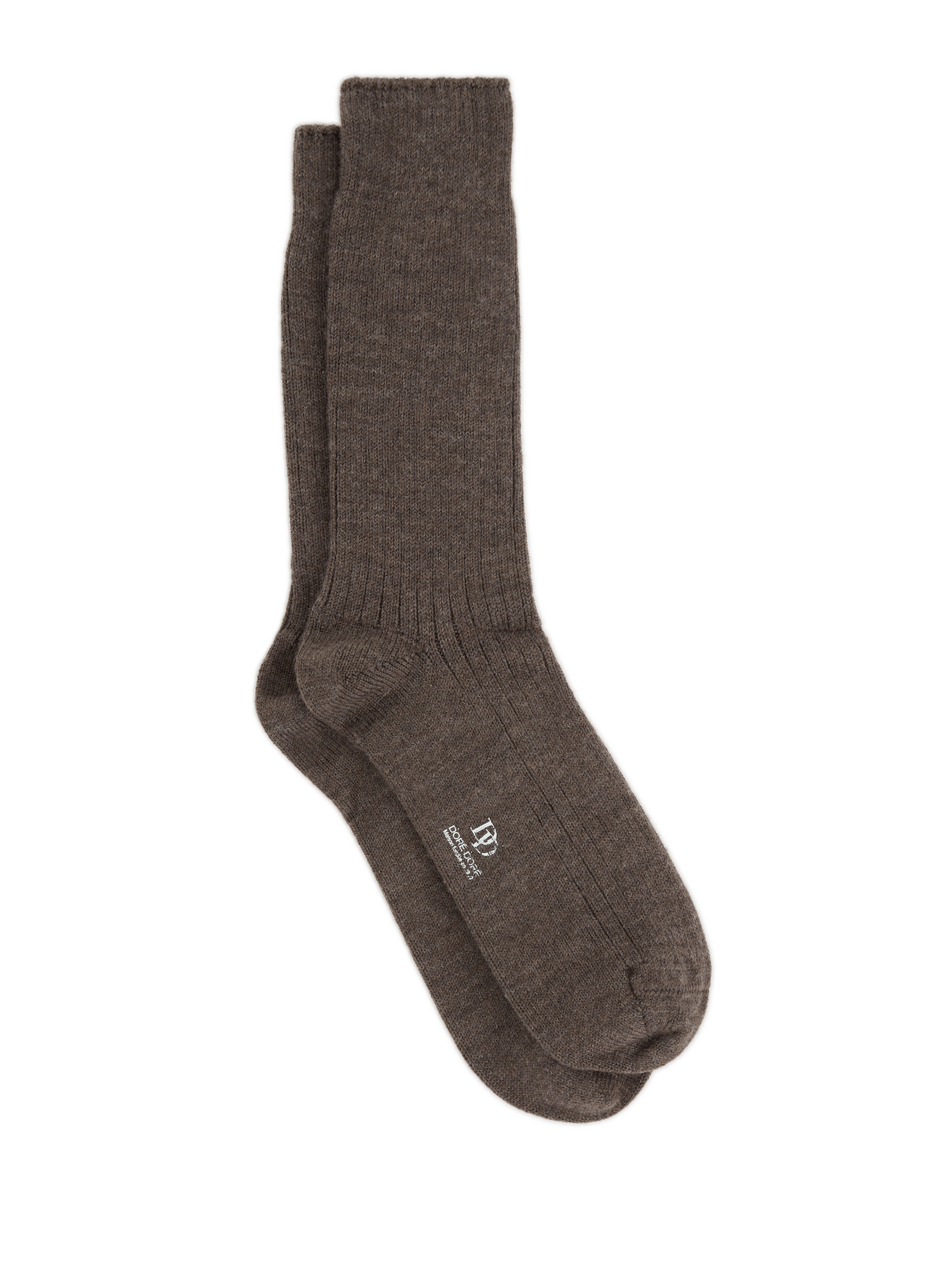 Ribbed crew socks DORÉ DORÉ Brown