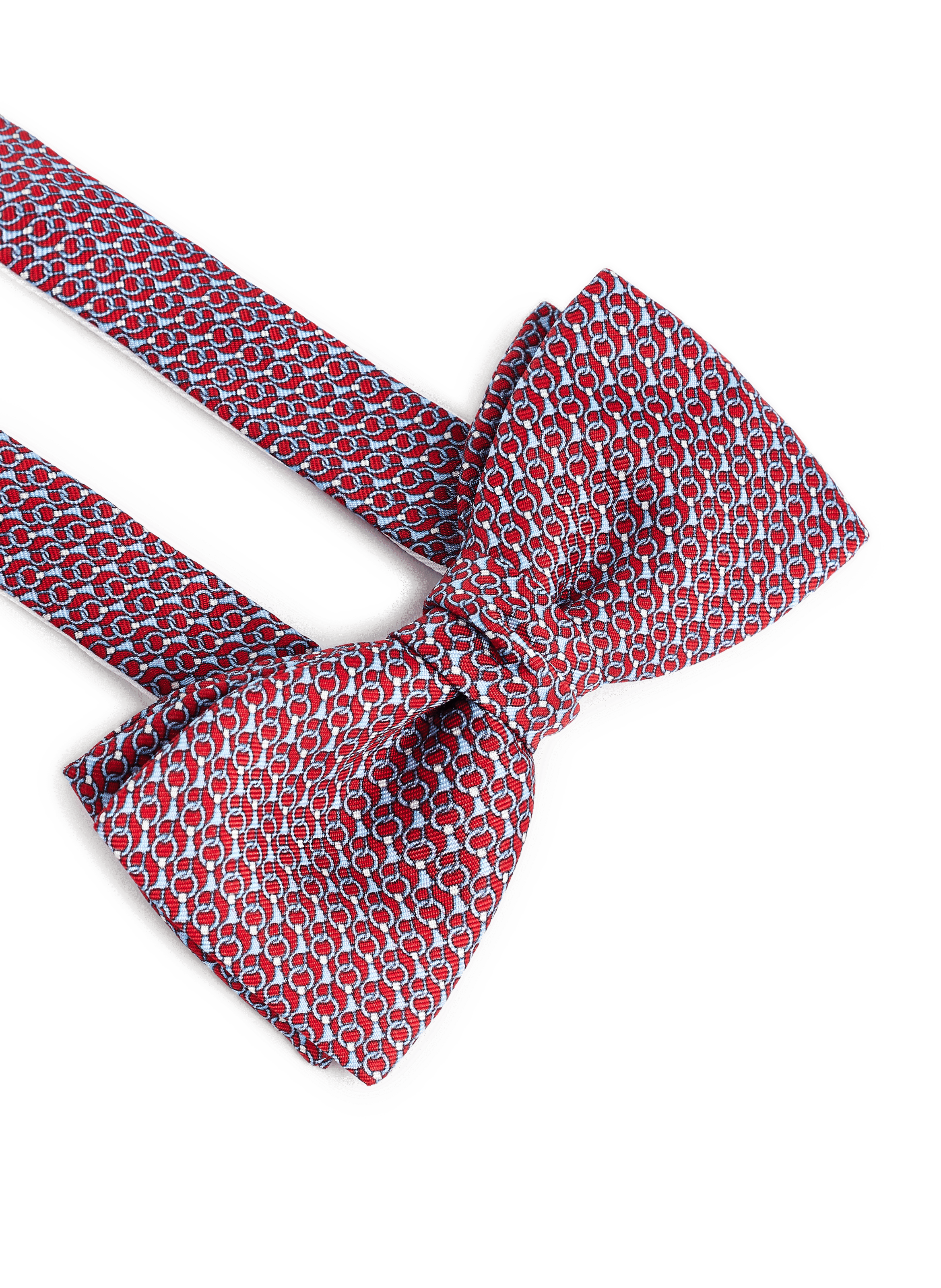 Printed silk bow tie ATELIER F&amp;B Red