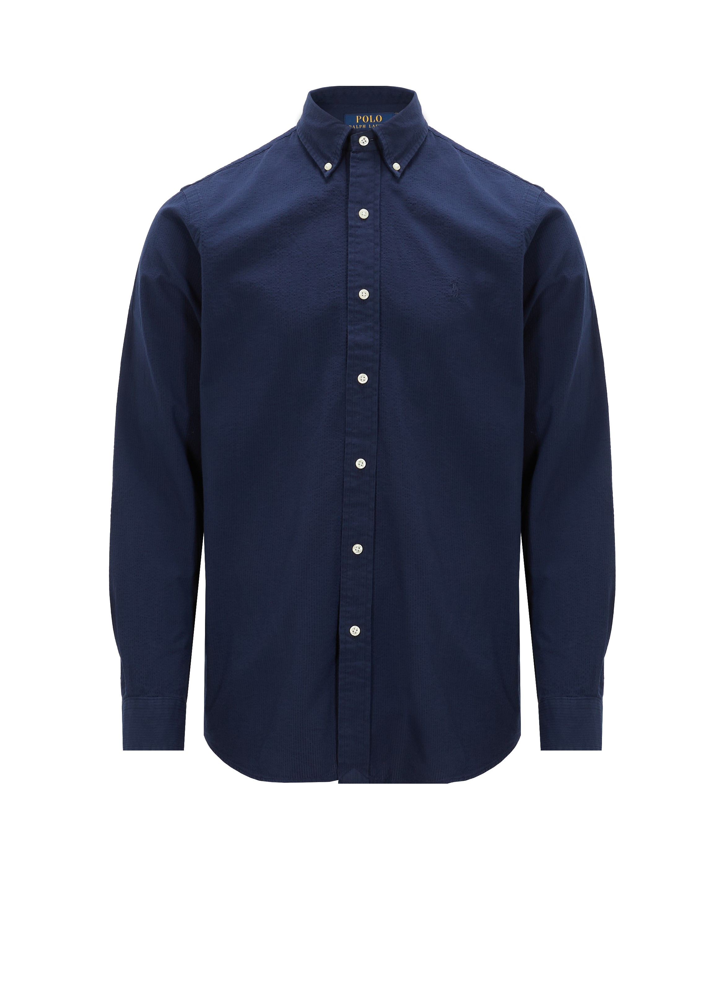 Seersucker cotton shirt POLO RALPH LAUREN Blue