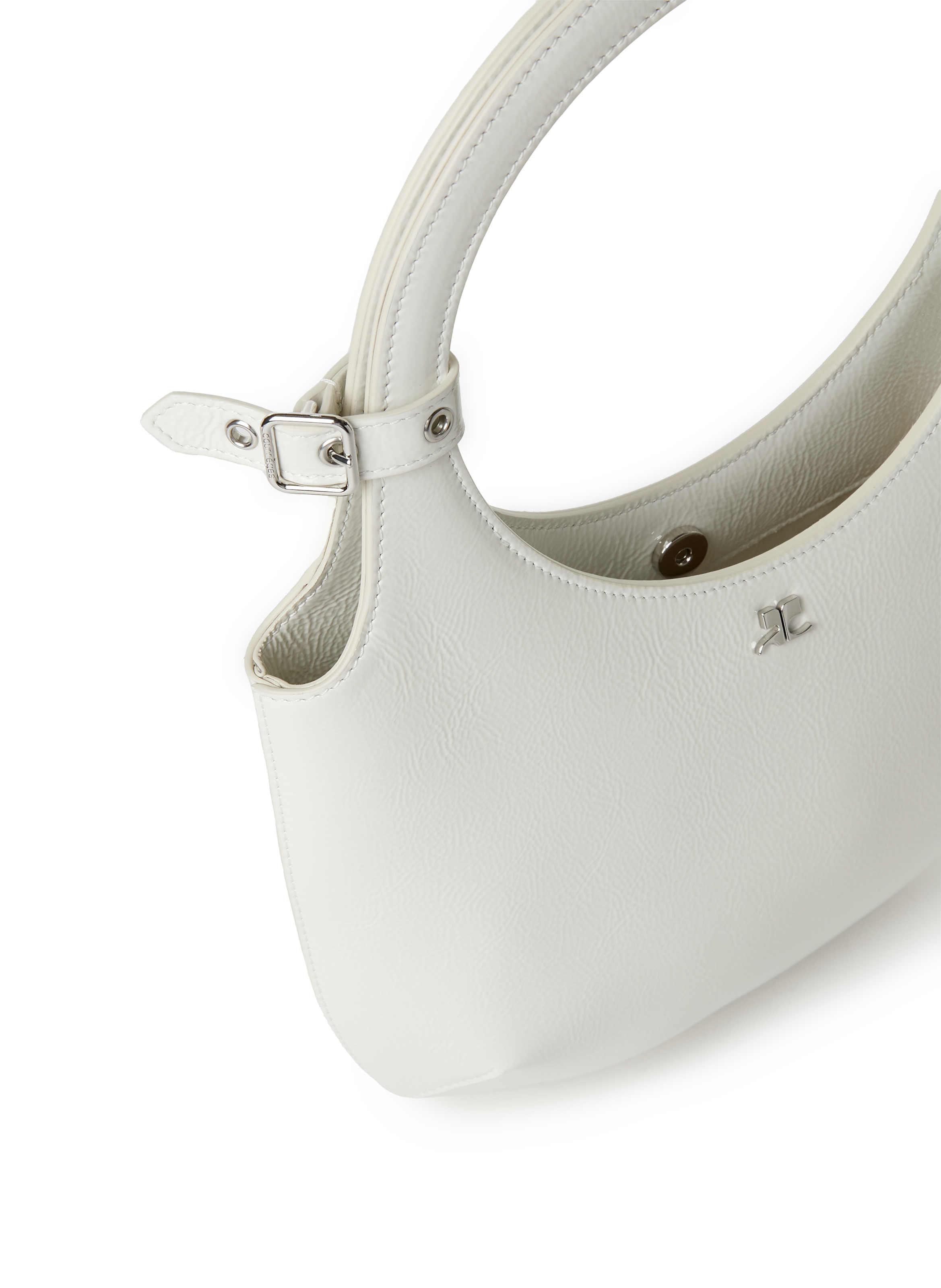 Holy leather bag COURRÈGES White