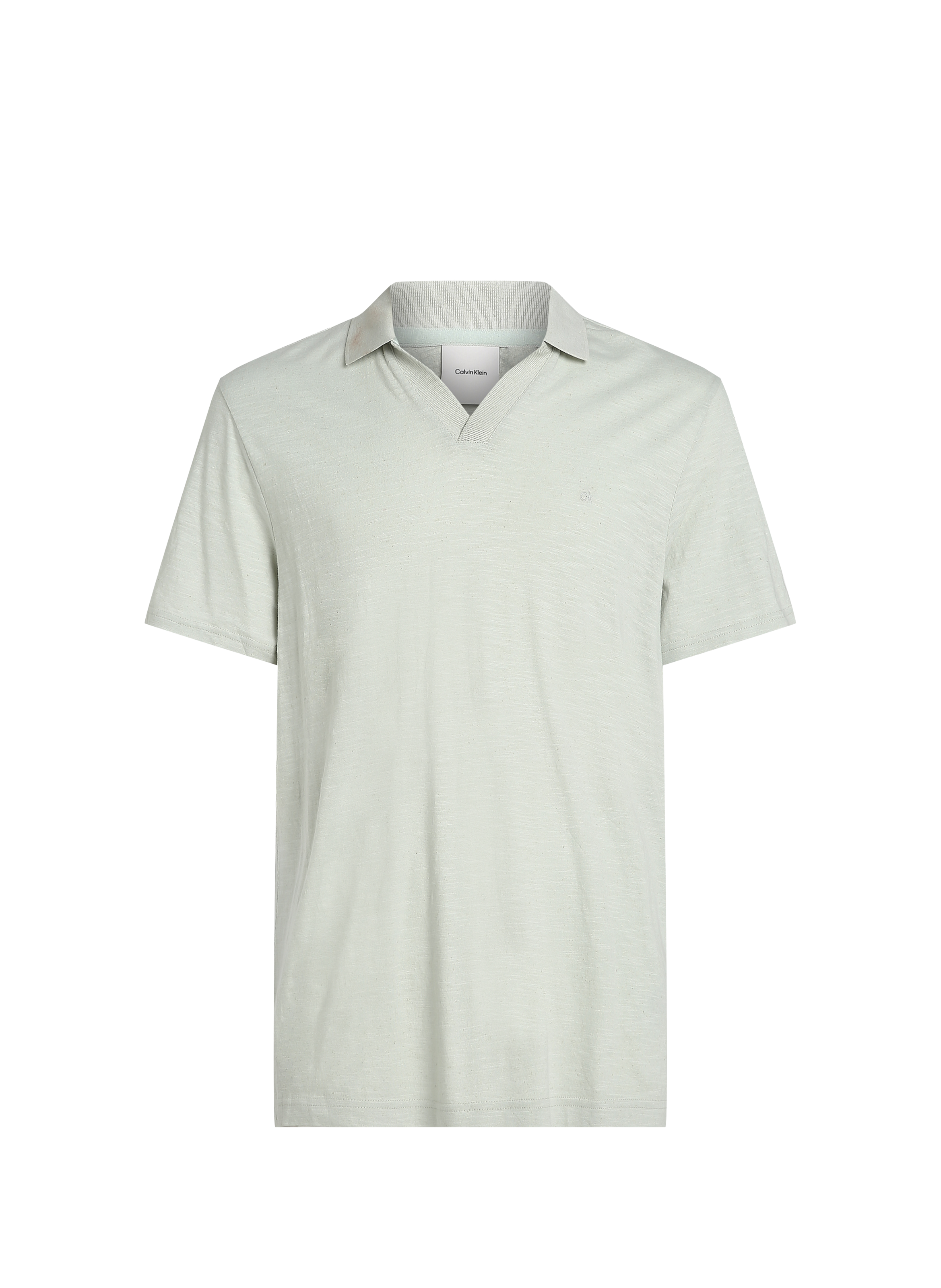 Polo col V CALVIN KLEIN Vert