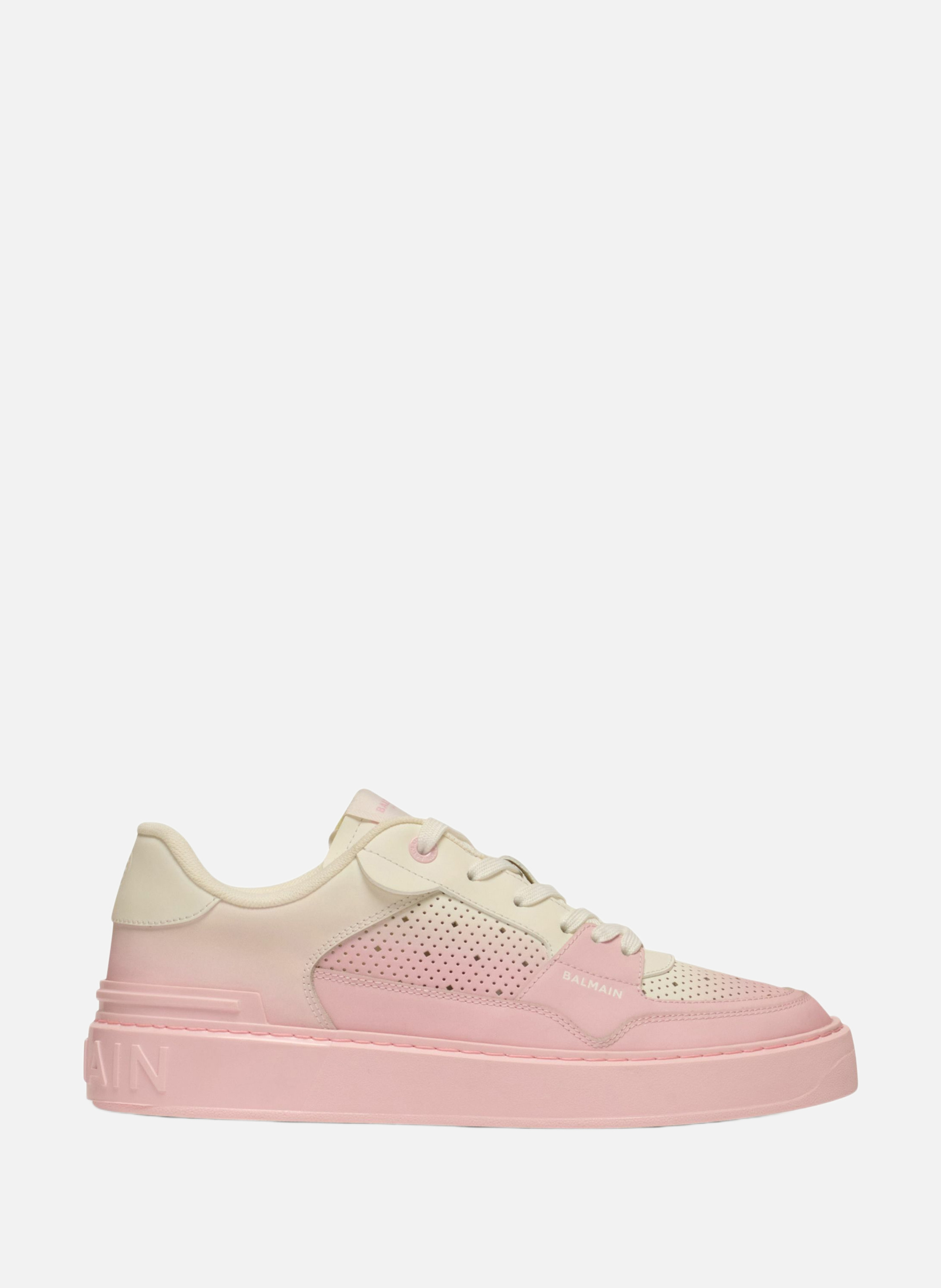 Baskets b-court flip en cuir BALMAIN Rose
