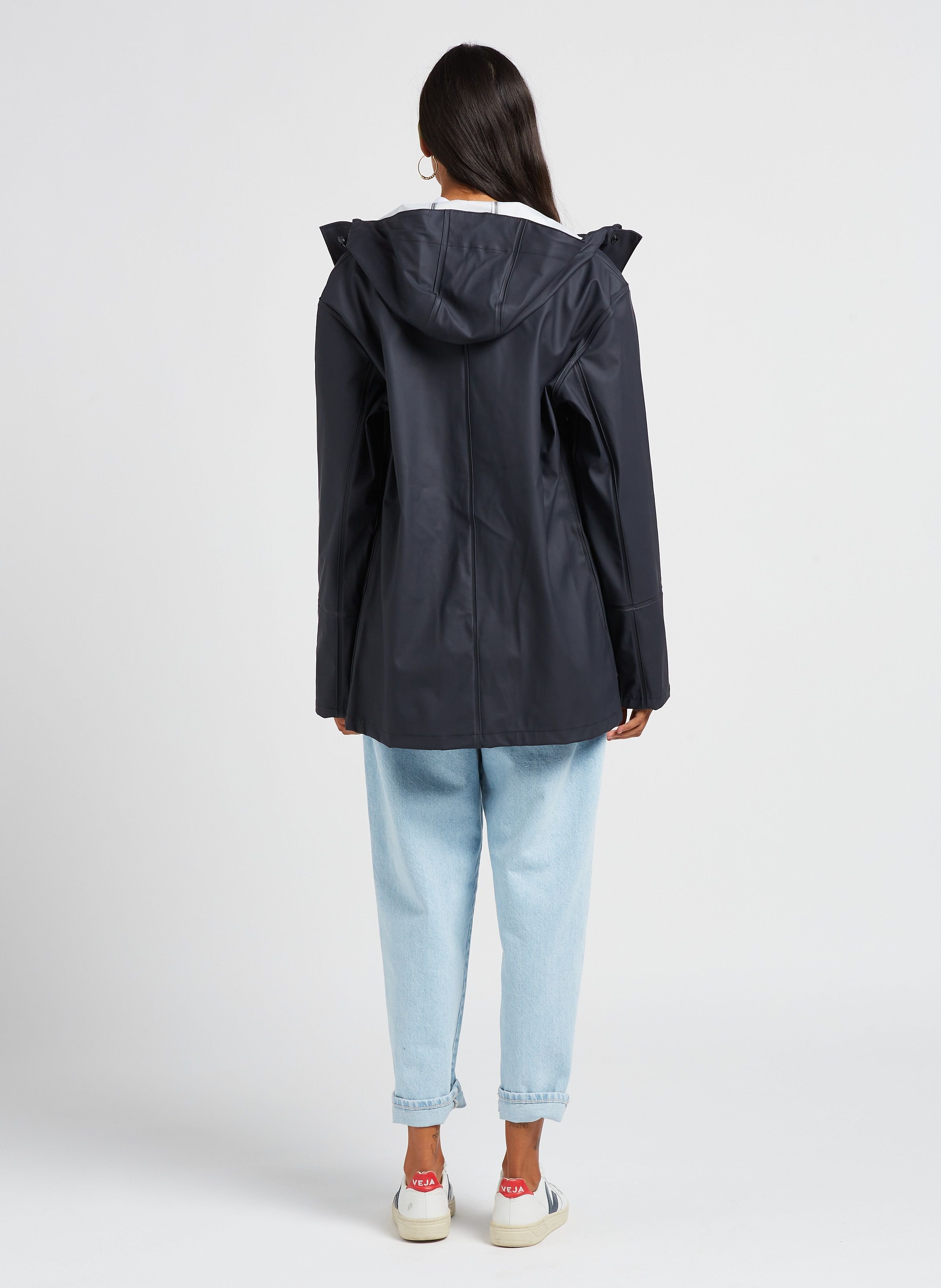 Penmarch hooded raincoat ARMOR-LUX Blue