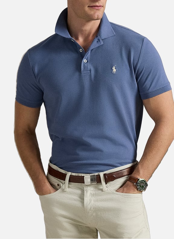 Polo shirt with logo Blue by POLO RALPH LAUREN POLO RALPH LAUREN Polo shirt with logo Blue