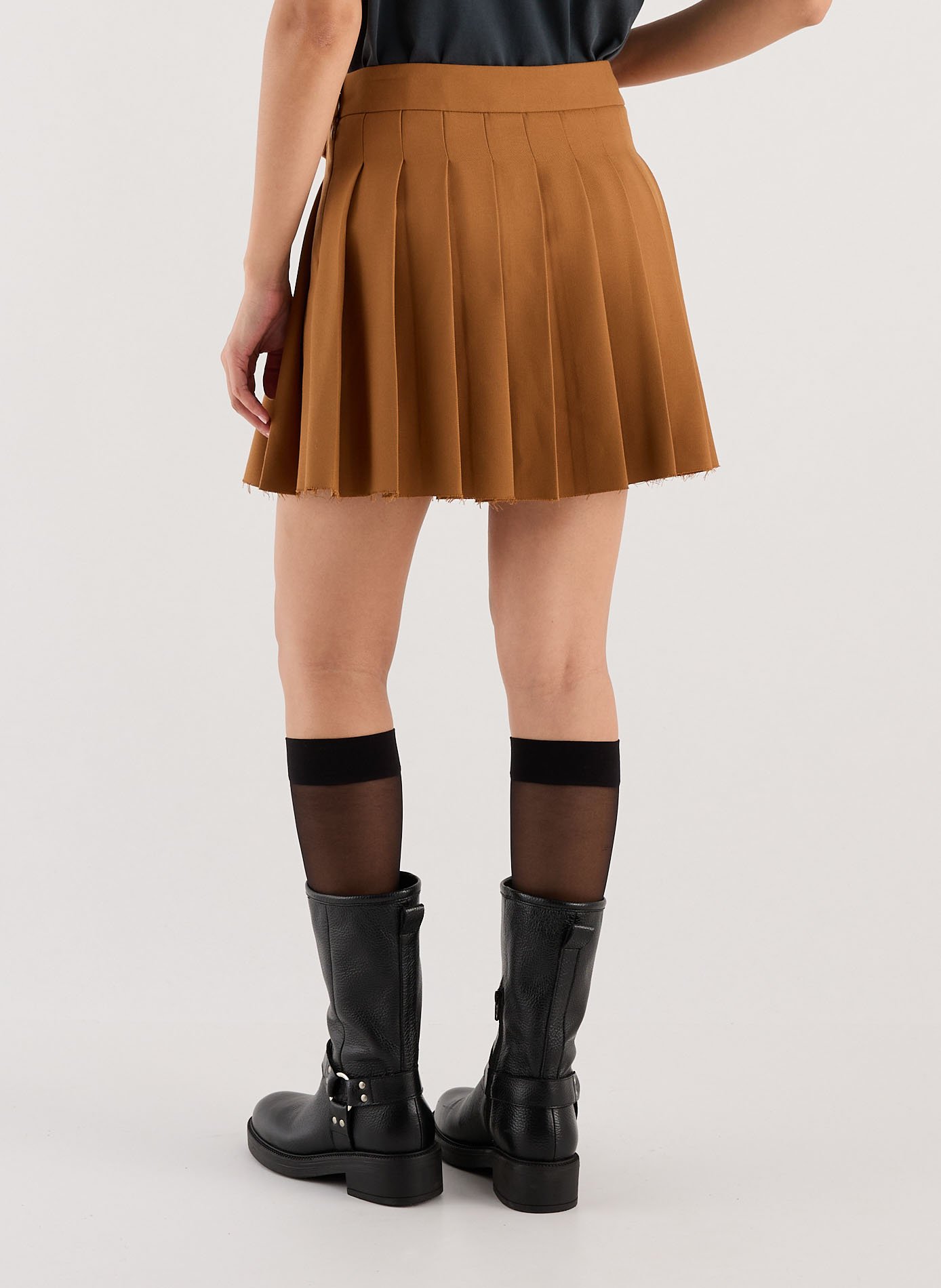 Pleated short skirt Winnie SAISON 1865 Brown