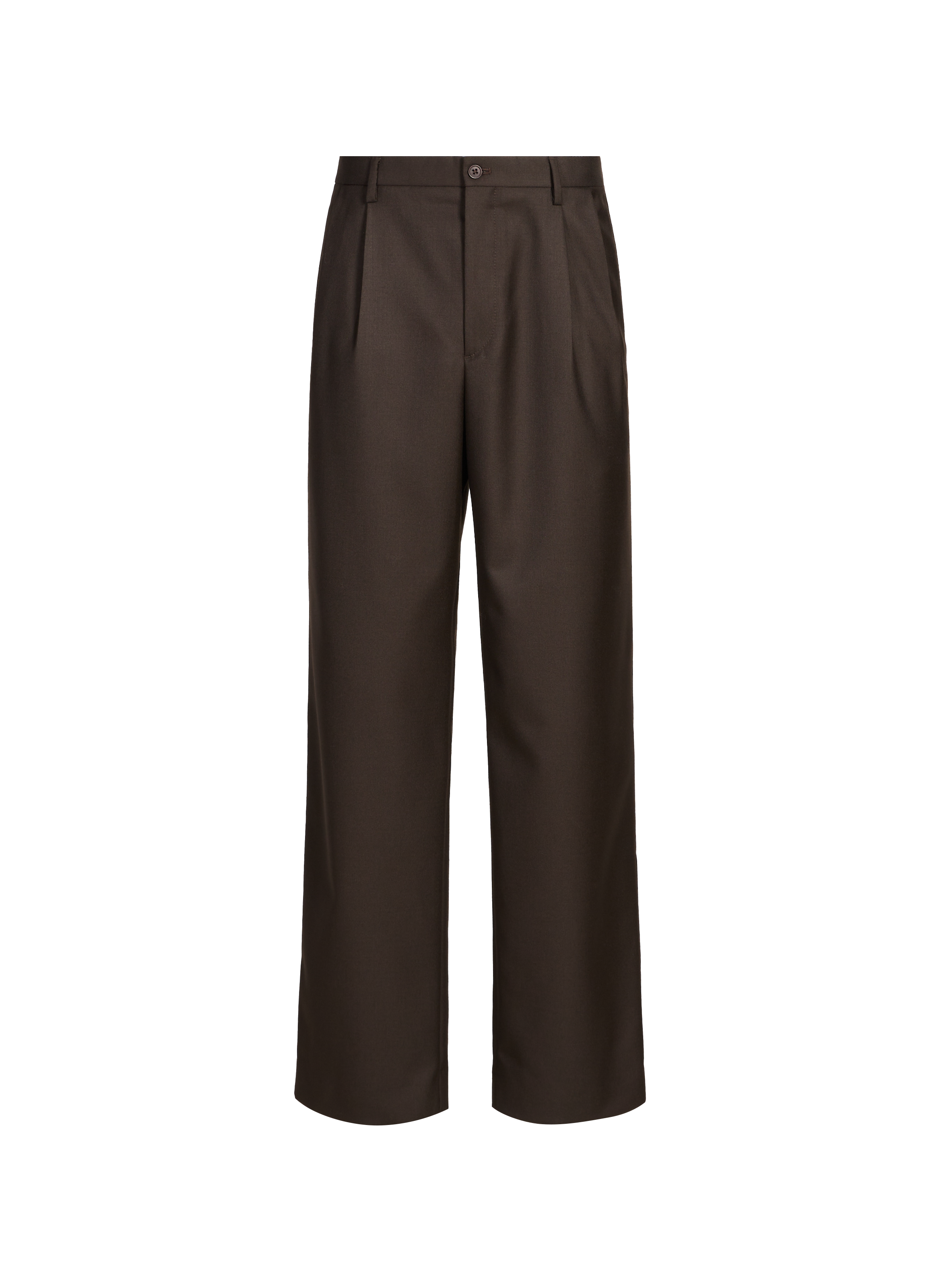 Wide-leg wool trousers SAISON 1865 Brown