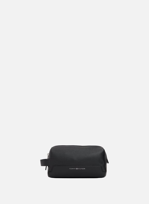 Zip-up pouch Black by TOMMY HILFIGER TOMMY HILFIGER Zip-up pouch Black