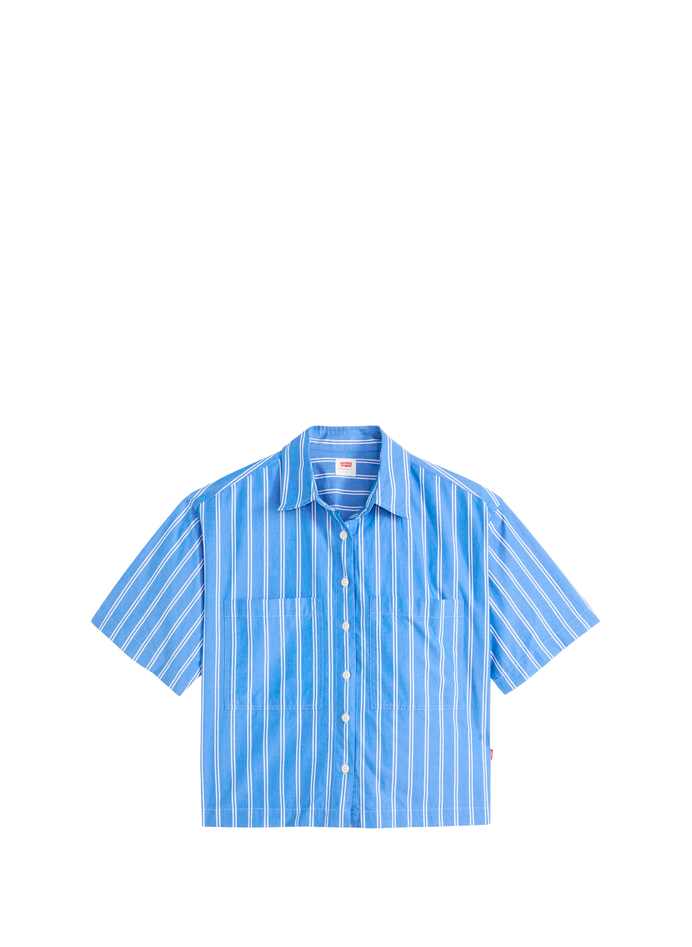 Chemise manches courtes col classique en coton LEVI'S Bleu