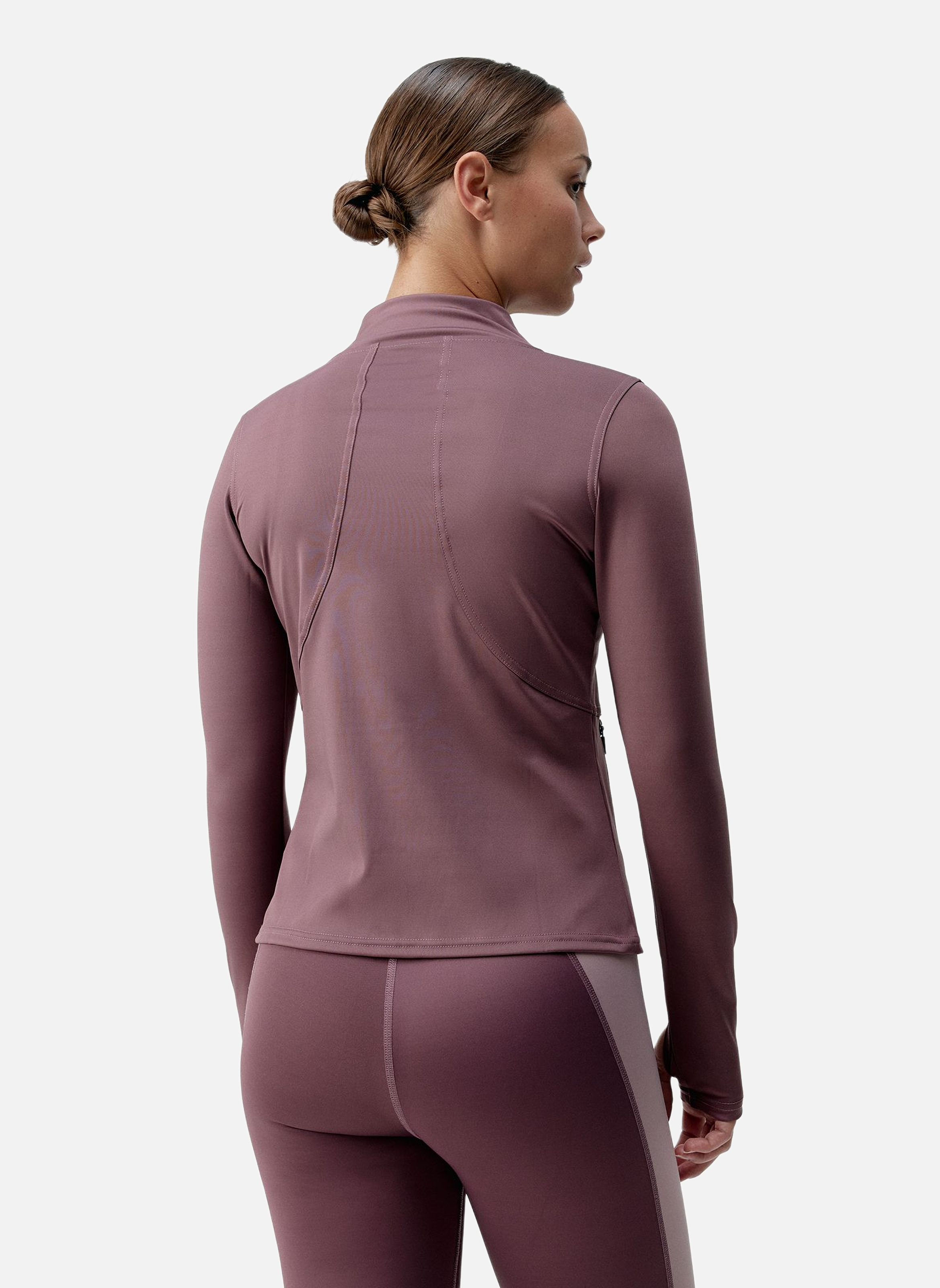 Veste de sport zippée performance athleisure ivet BORN LIVING YOGA Rose