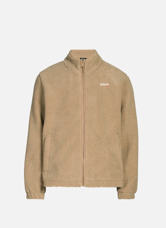 Veste droite polaire à col montant SCHOTT Veste droite polaire à col montant SCHOTT