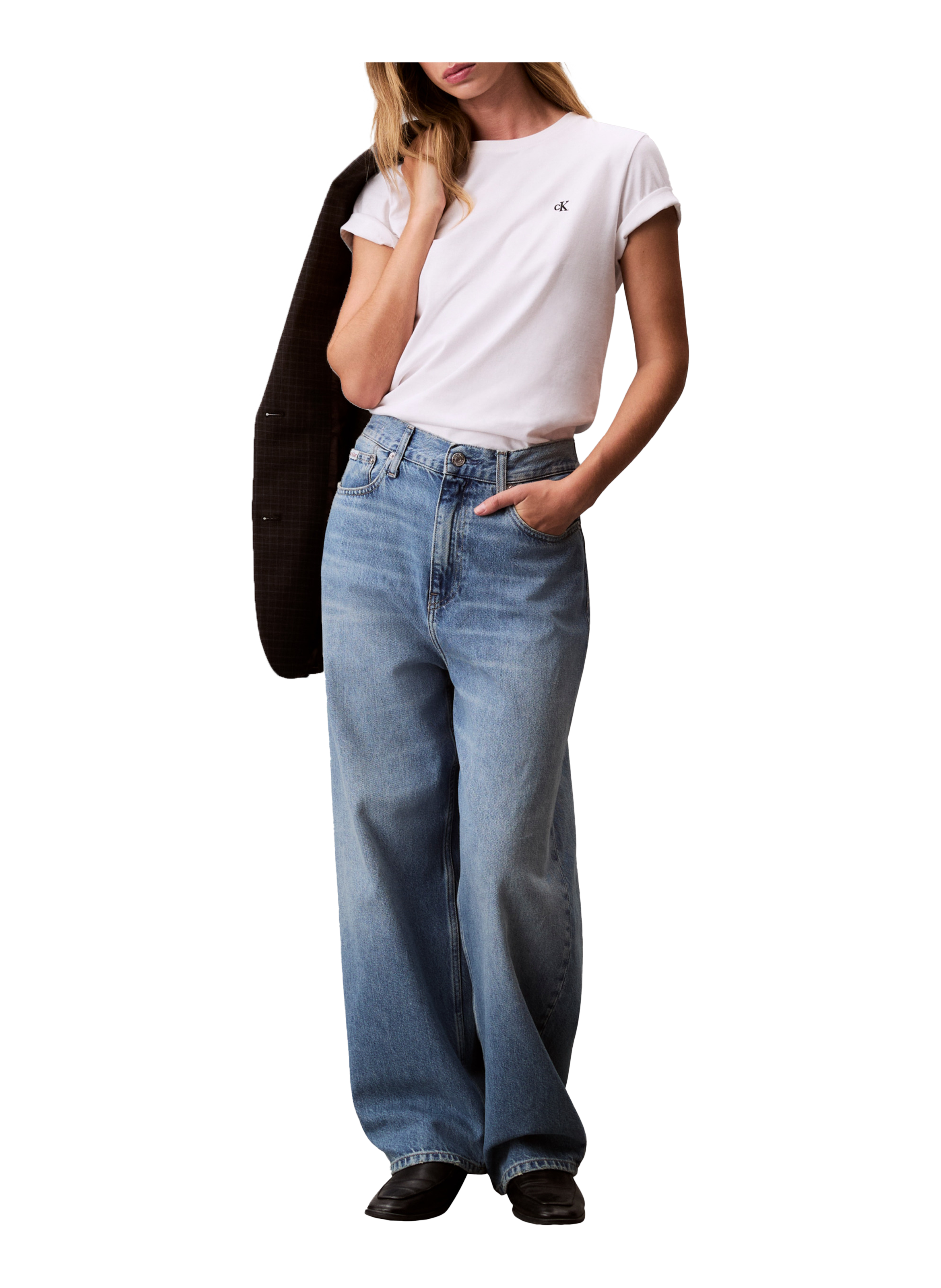 T-shirt en coton CALVIN KLEIN Blanc