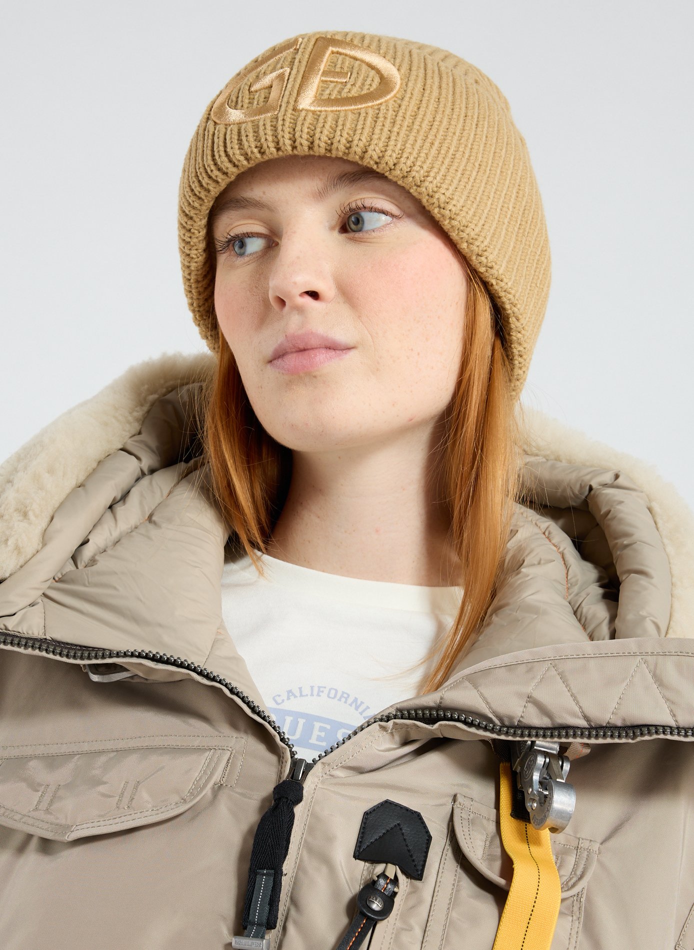 Bonnet à large revers GOLDBERGH Marron