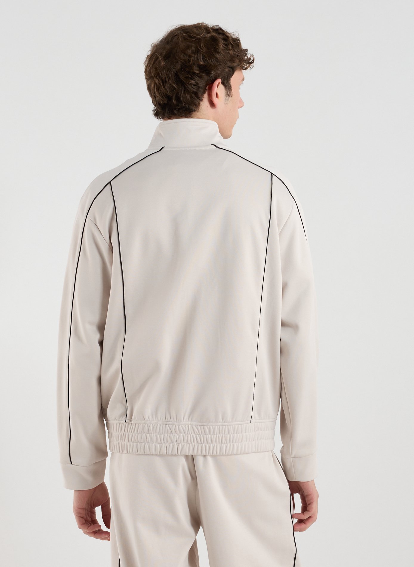 High-neck cotton blend sweatshirt ARMANI EXCHANGE Brown