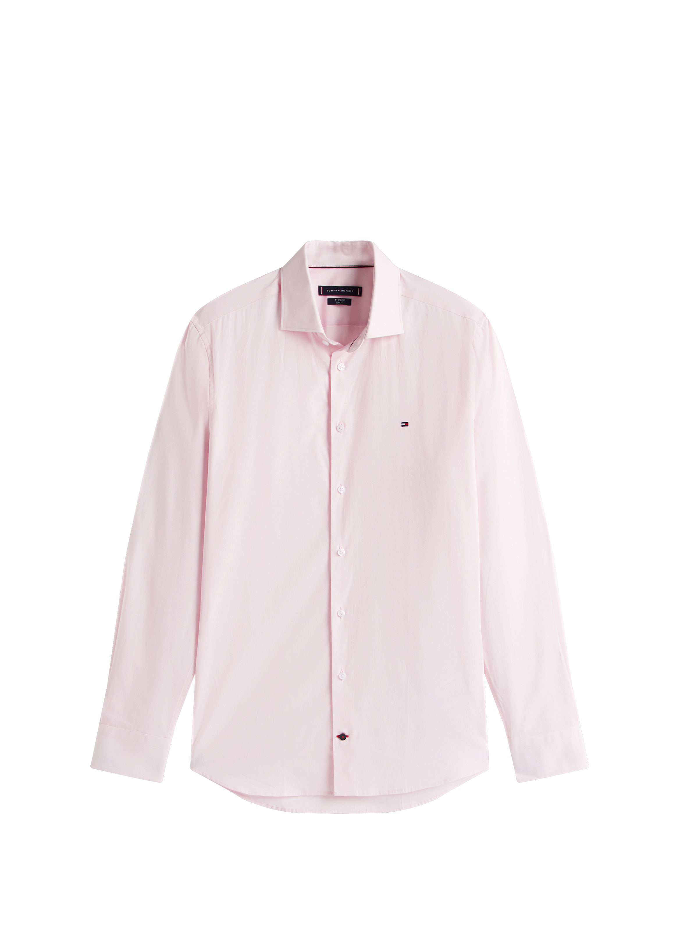 Fitted cotton shirt TOMMY HILFIGER Pink