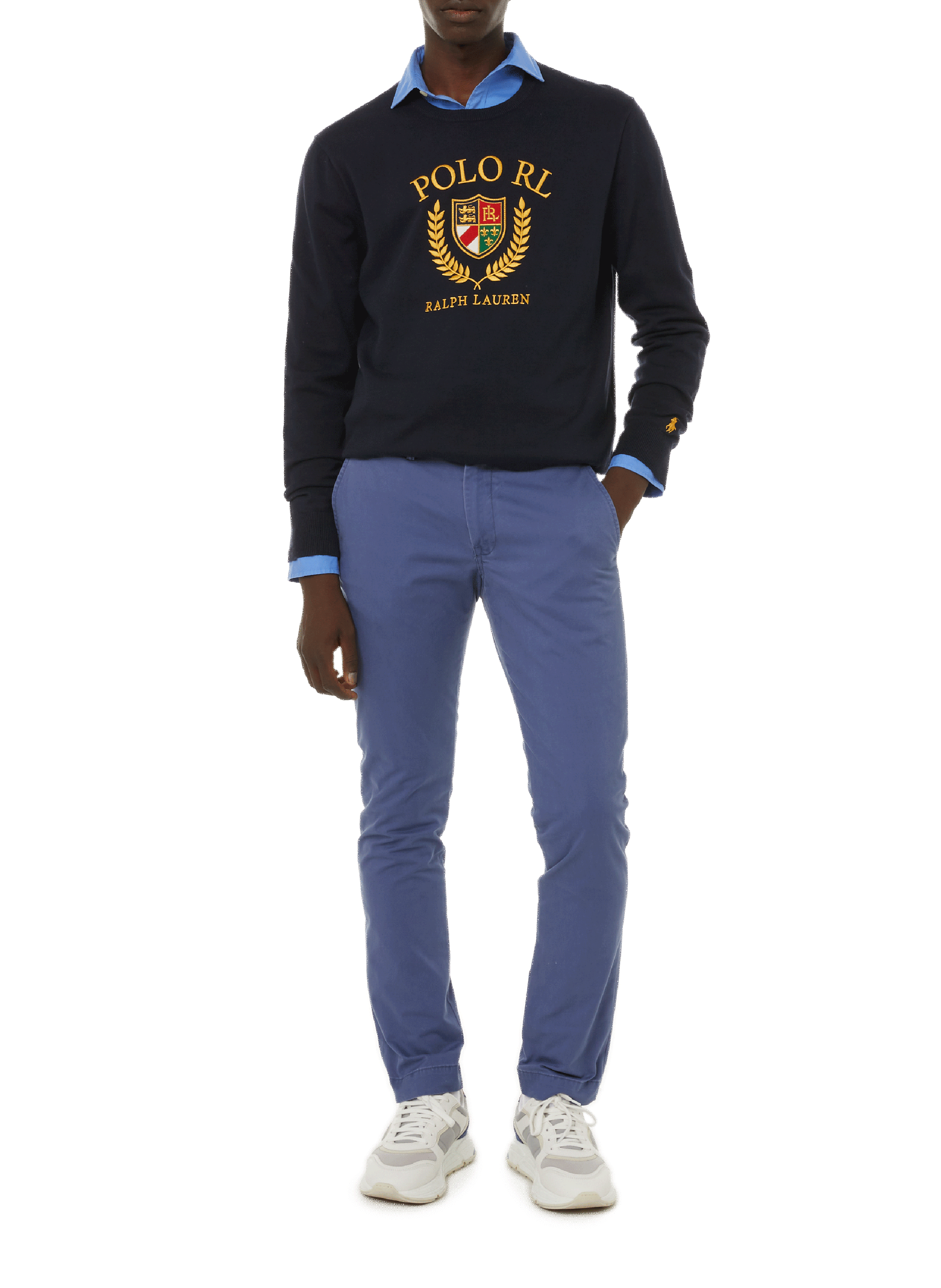 Slim-fit stretch cotton chinos POLO RALPH LAUREN Blue