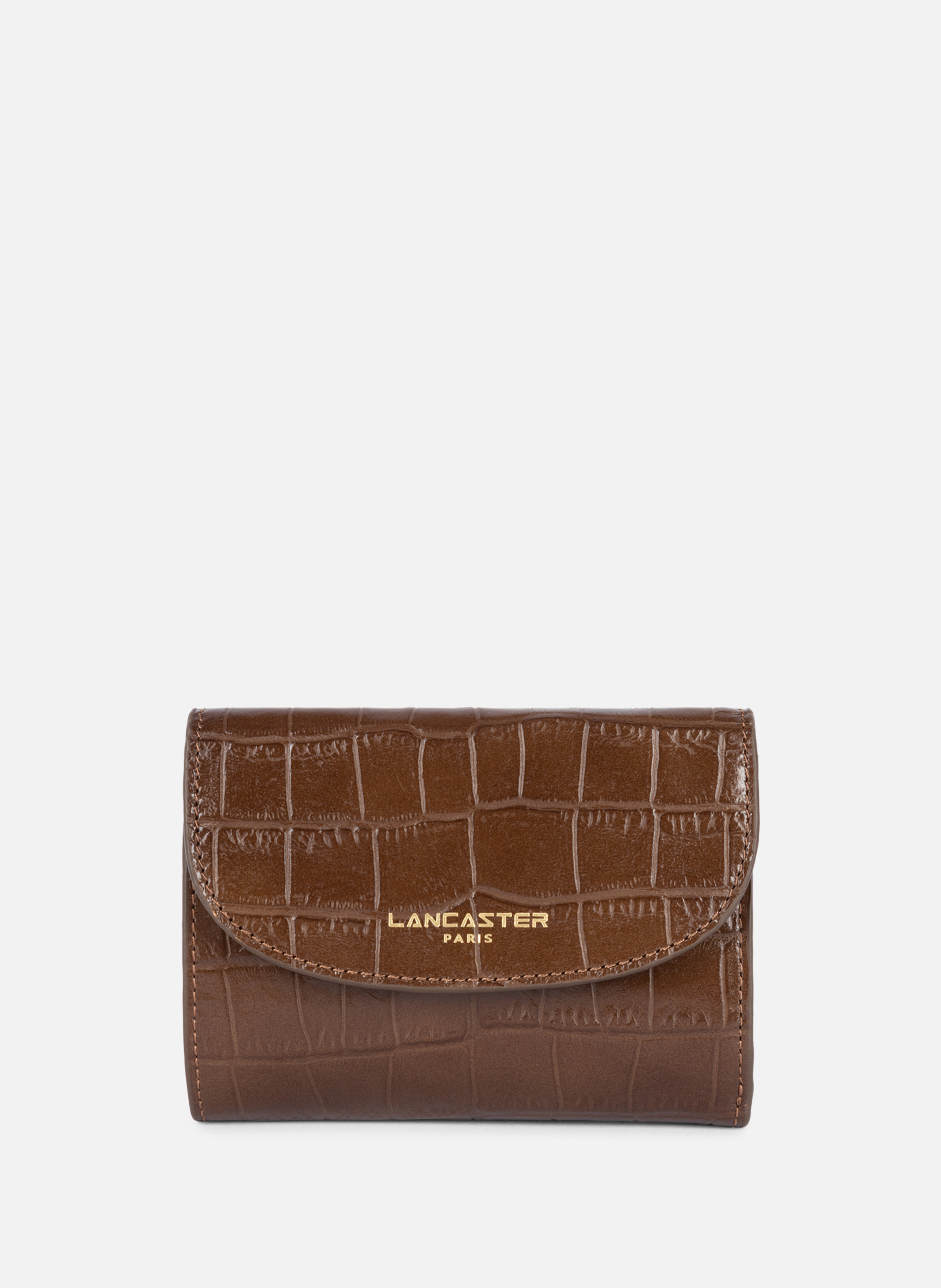 LANCASTER Back to back wallet - Exo Brown