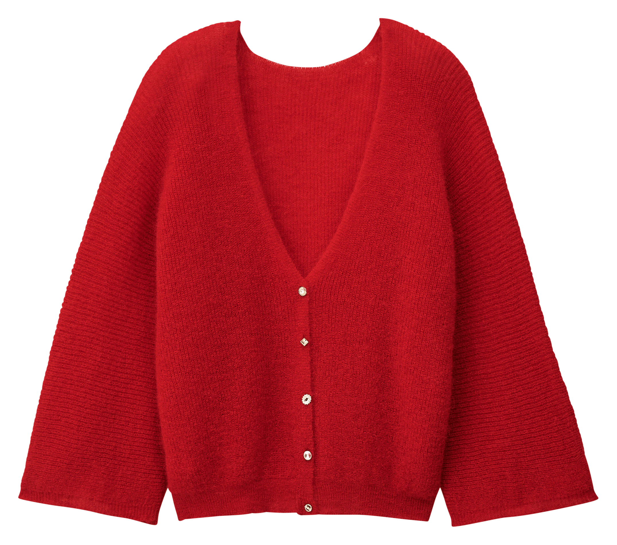 Pull droit col rond en maille isaac BA&SH Rouge