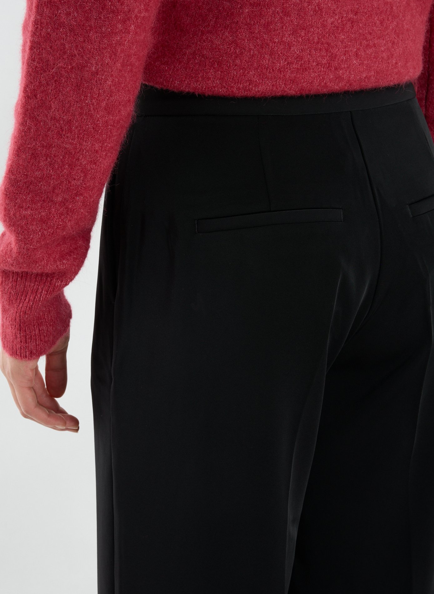 Pleated wide-leg trousers SAMSOE SAMSOE Black