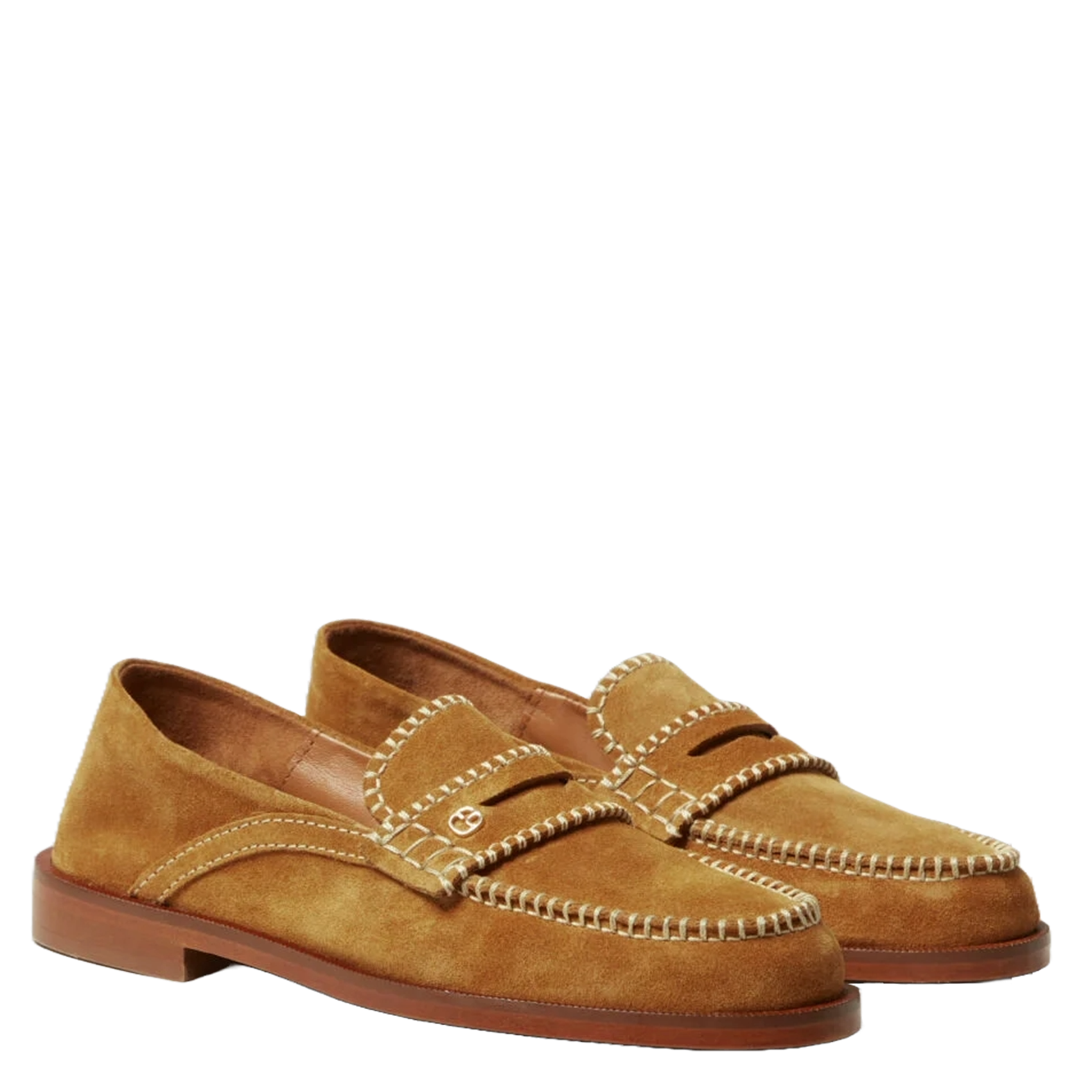 Mocassins en cuir CLAUDIE PIERLOT Beige