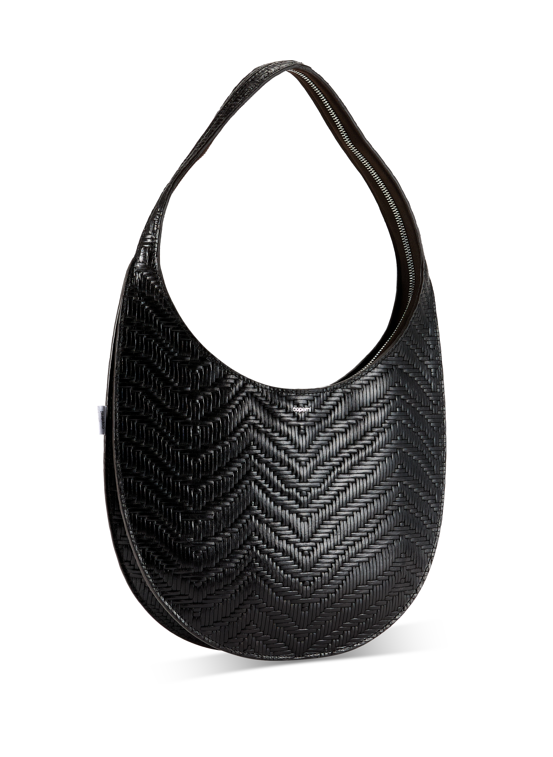 Braided leather shoulder bag COPERNI Brown