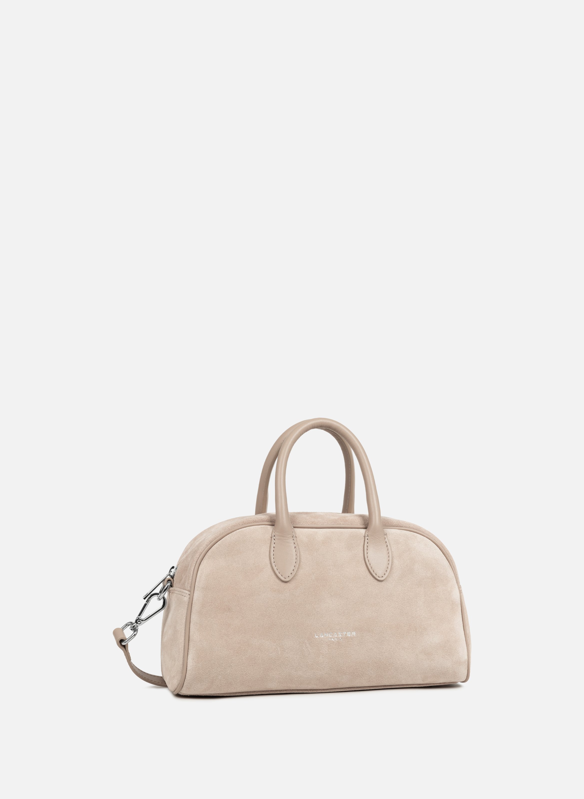 Sac à main bowling - suède LANCASTER Beige