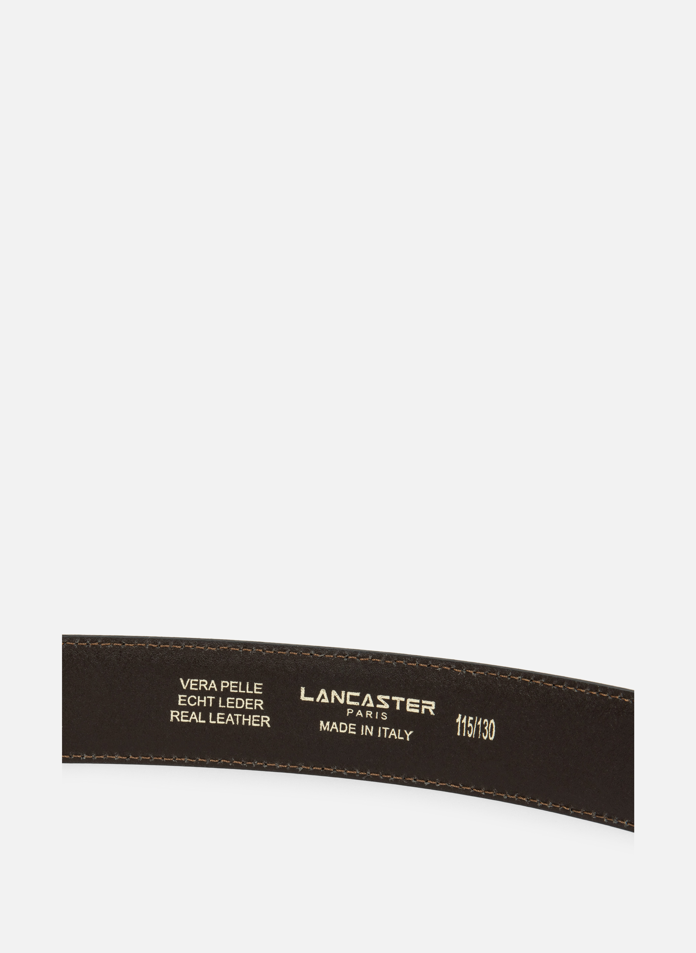 Ceinture - ceinture cuir lisse LANCASTER Marron