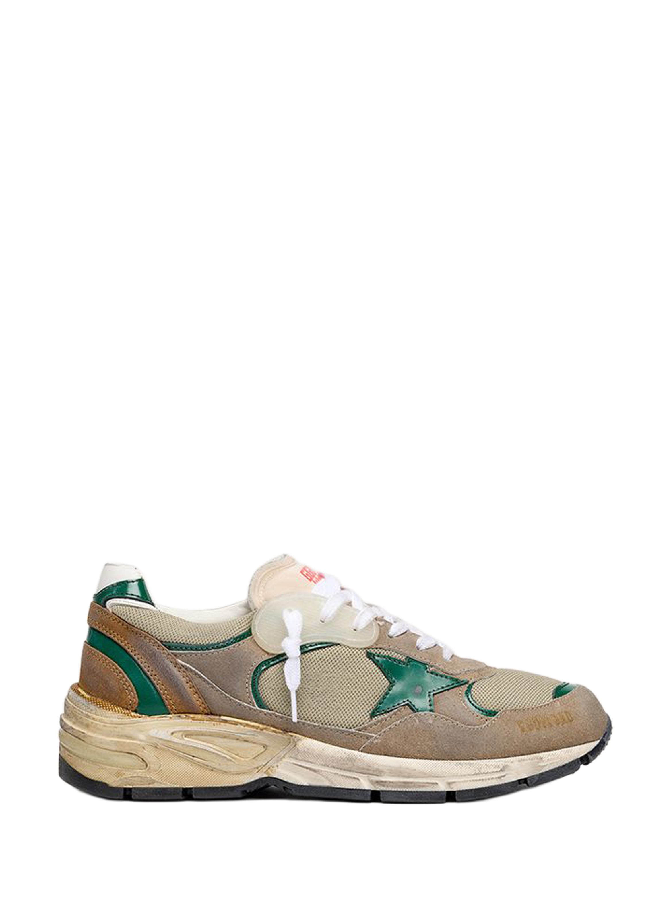 Baskets Running Dad en cuir mélangé GOLDEN GOOSE Multicolour