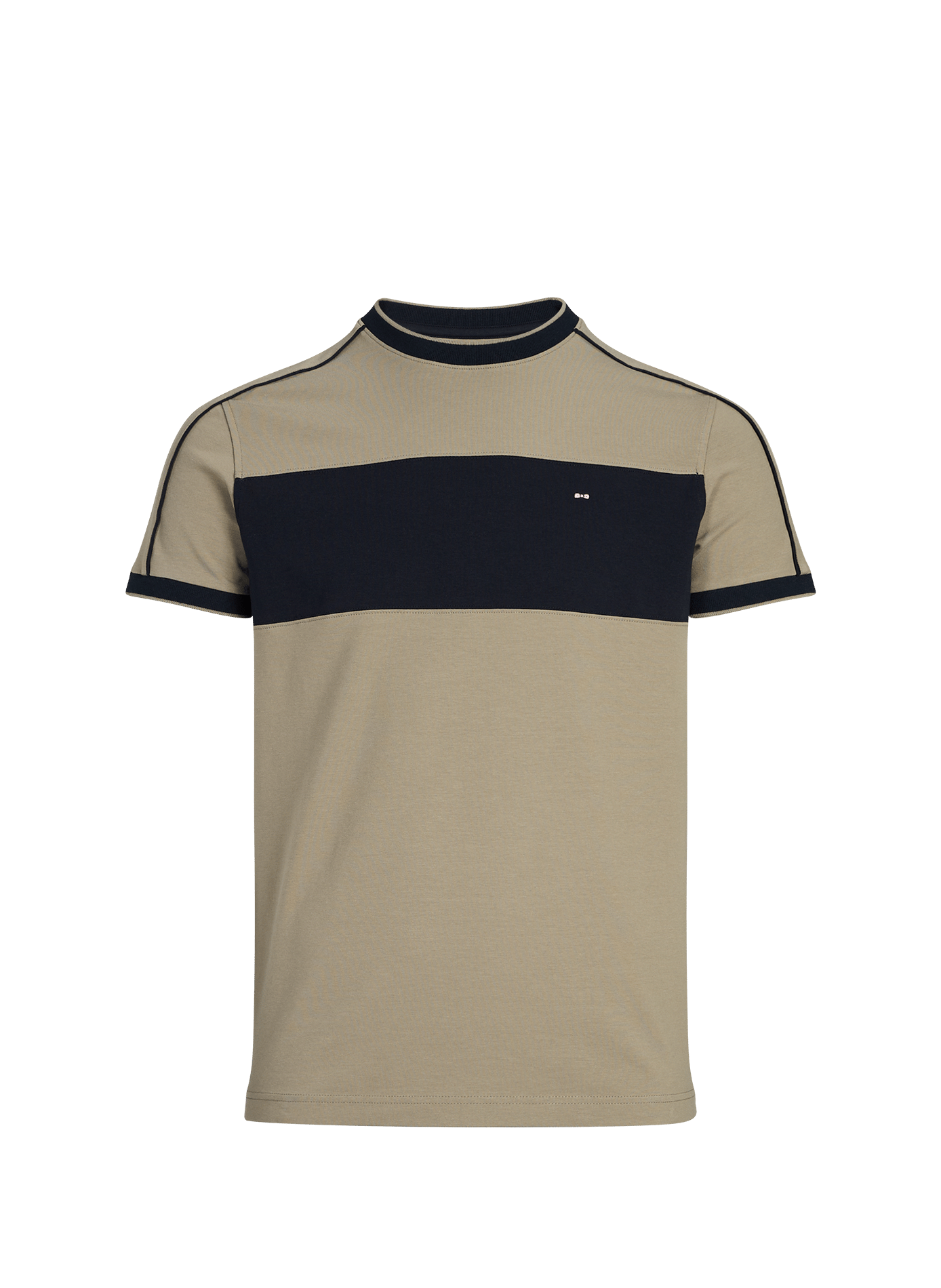 Straight logo t-shirt in blended cotton EDEN PARK Beige