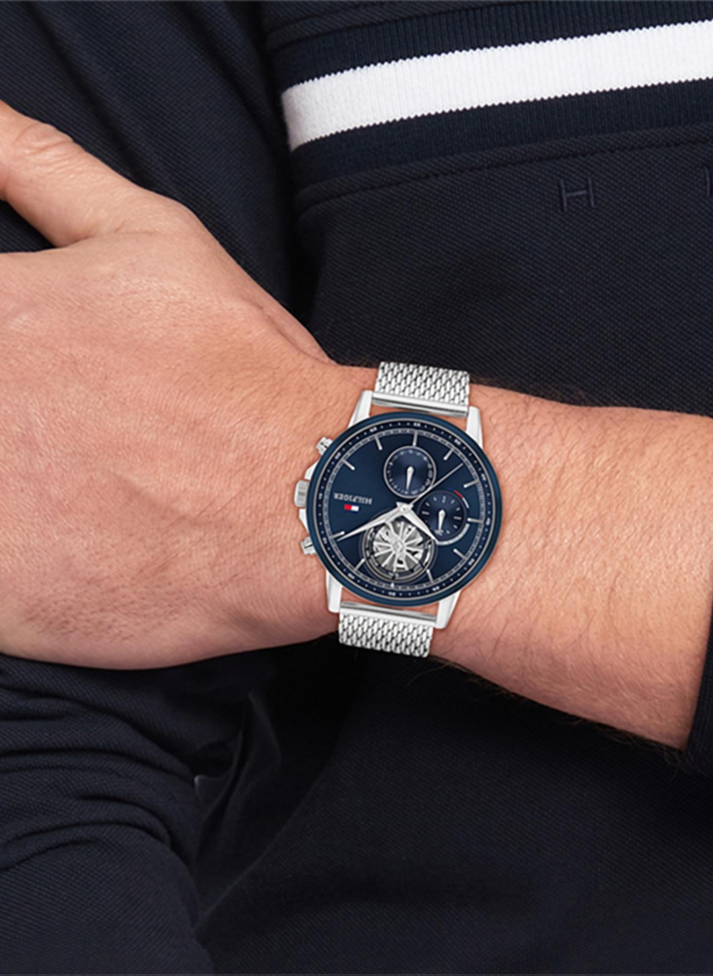 Montre quartz Stewart en acier inoxydable TOMMY HILFIGER MONTRES Argent