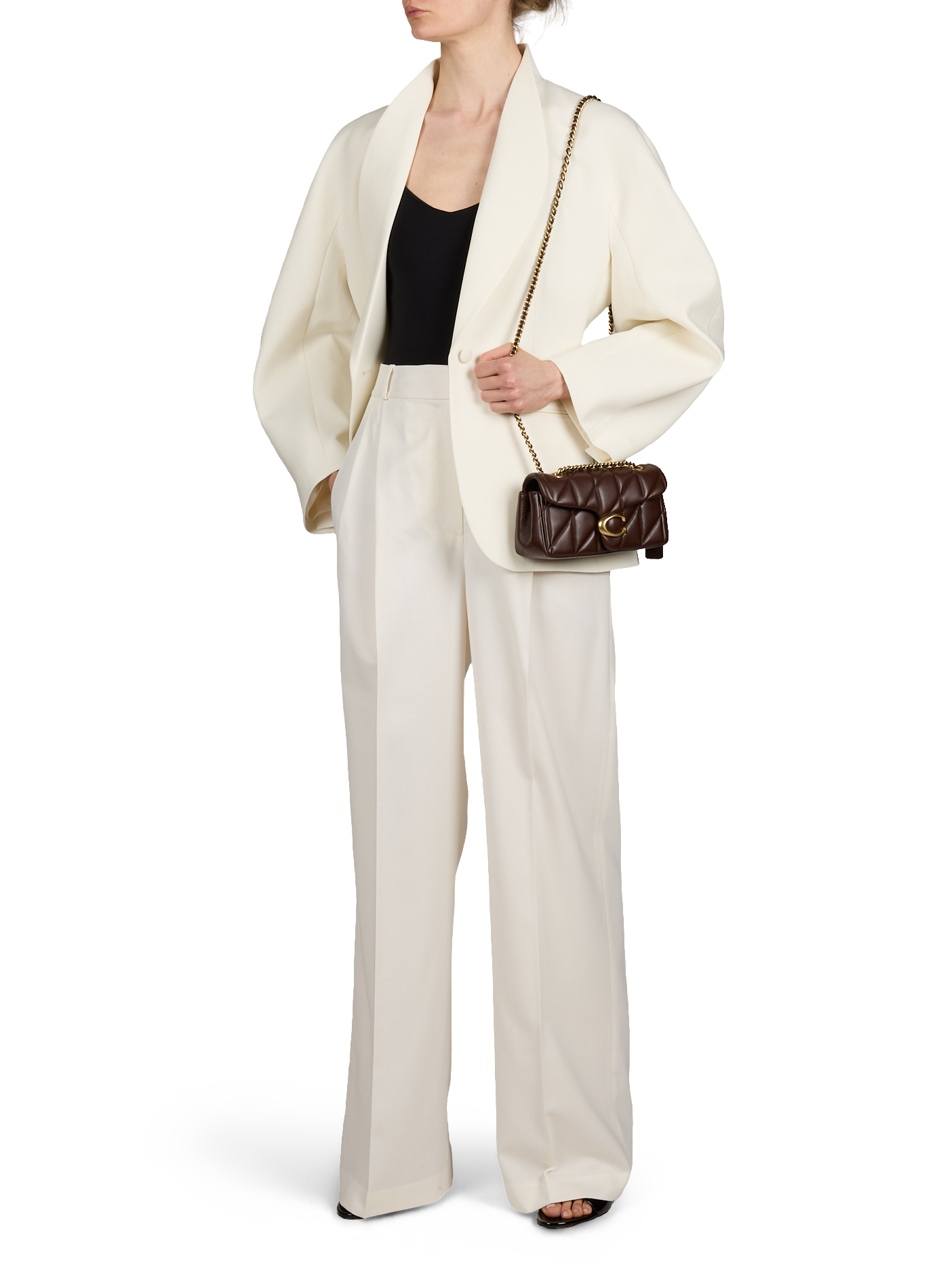 Blazer cintrée en laine vierge ROHE FRAMES Blanc