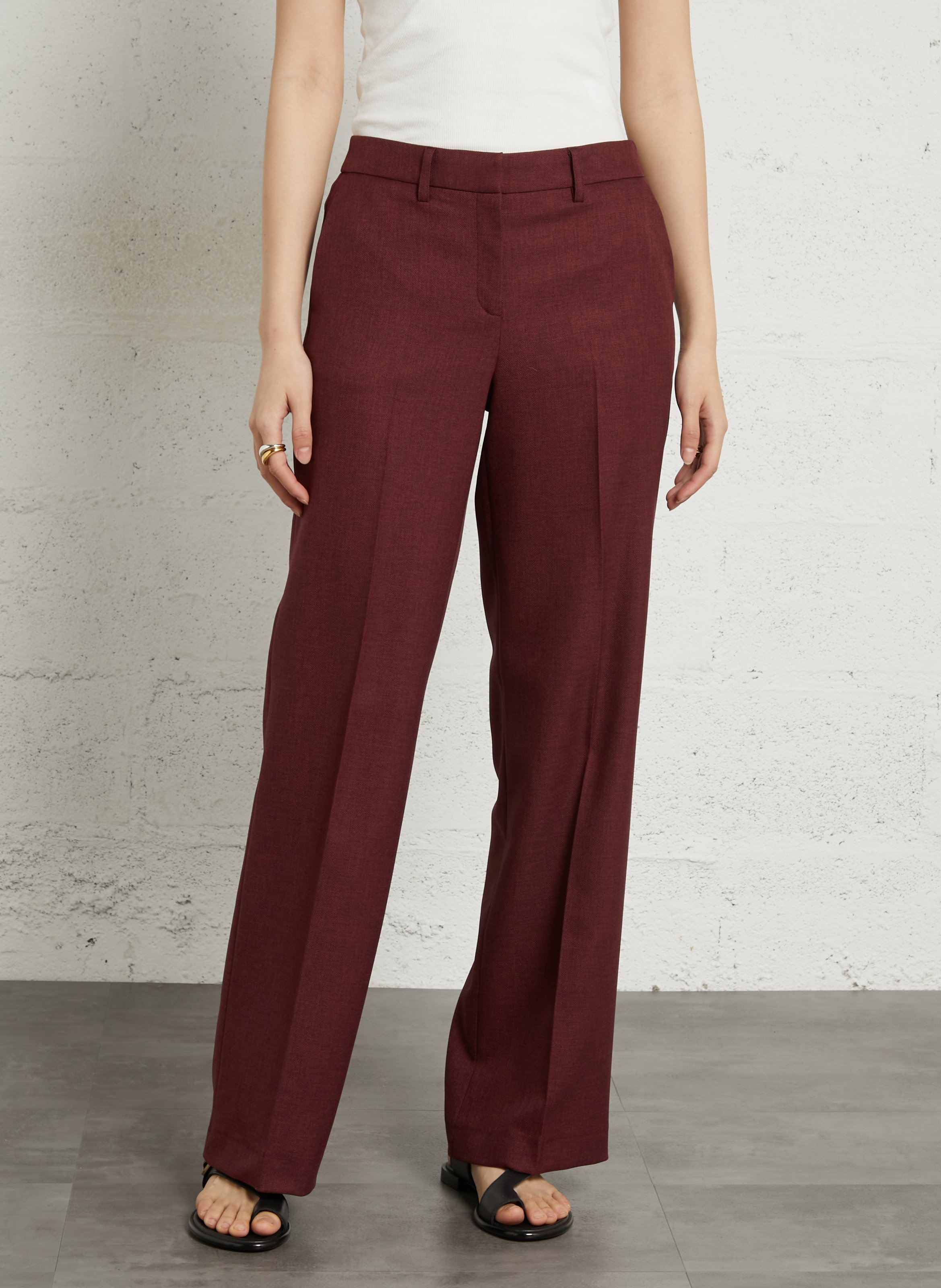 Pantalon tailleur droit uni ferguson MAISON 123 Rouge